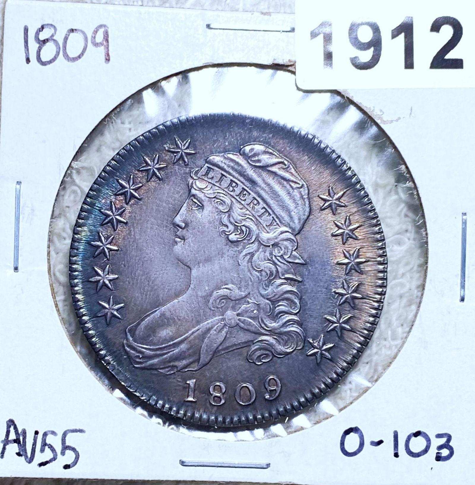 1809 Capped Bust Half Dollar CHOICE AU O-103 (1 of 2)