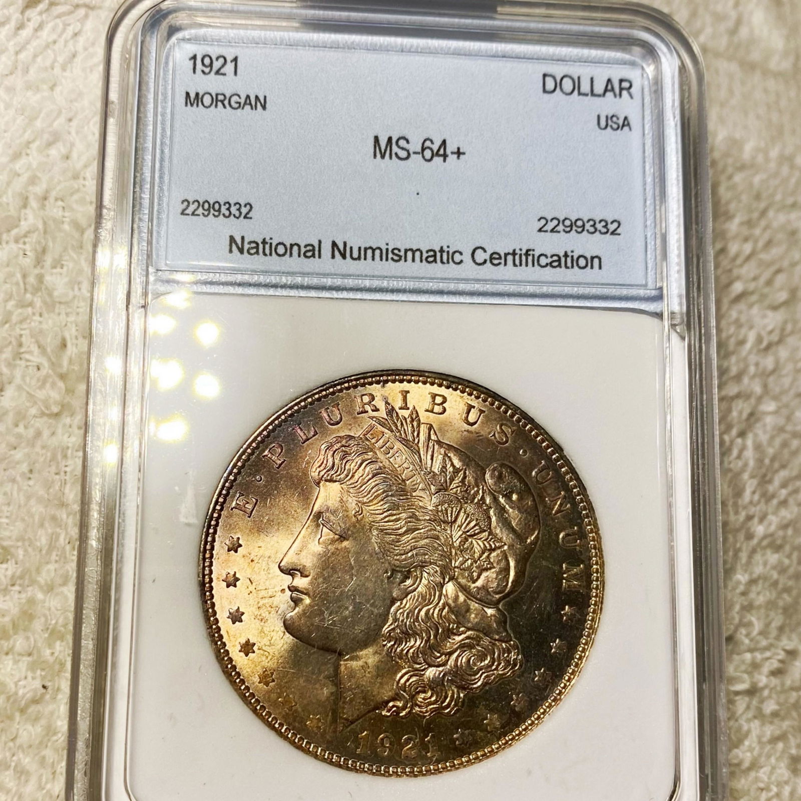 1921 Morgan Silver Dollar NNC - MS64+ (1 of 2)
