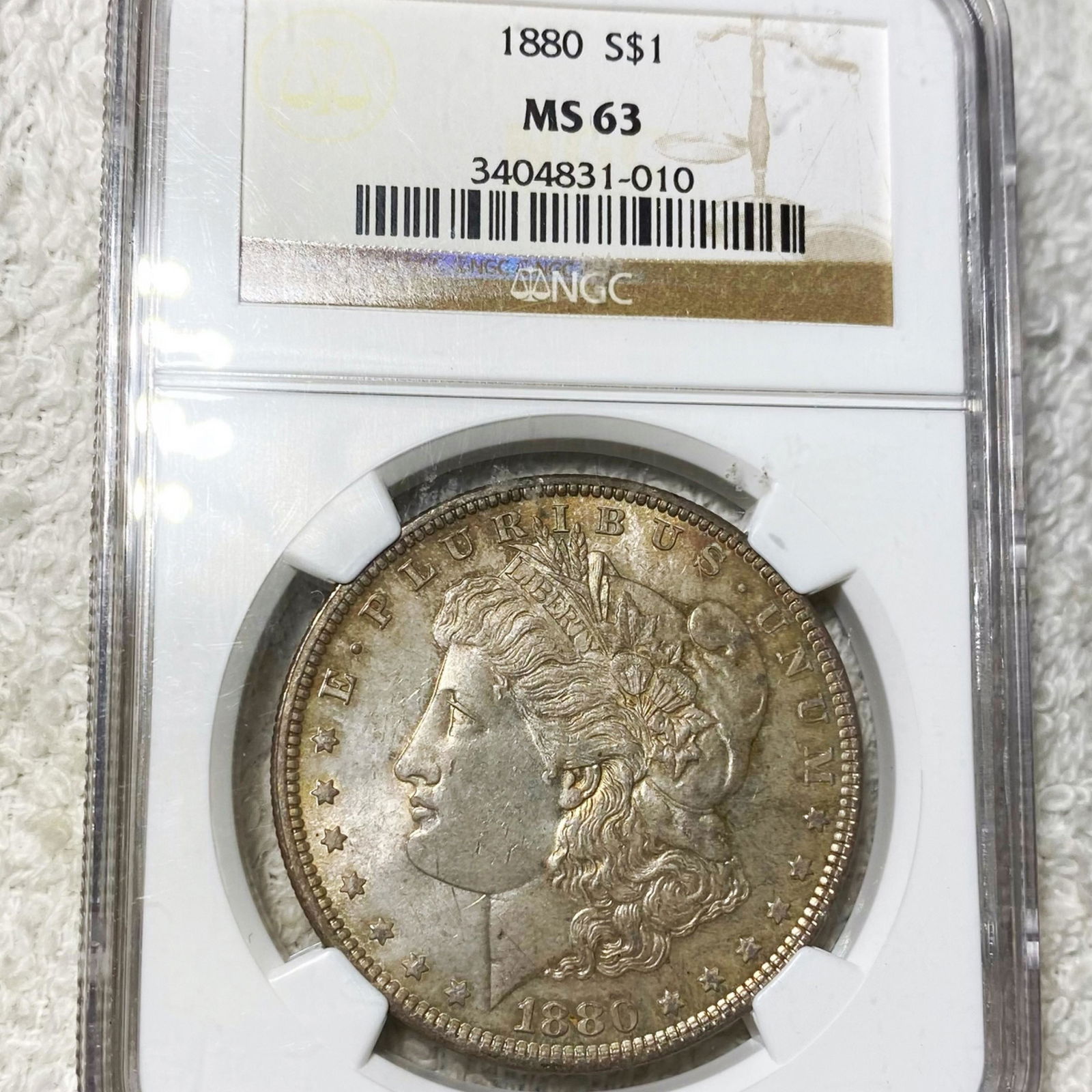 1880 Morgan Silver Dollar NGC - MS63 (1 of 2)