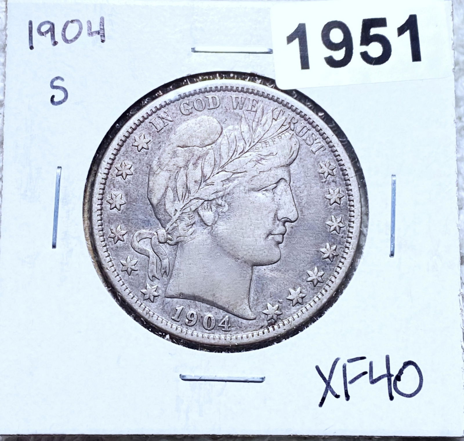 1904-S Barber Half Dollar LIGHT CIRC (1 of 2)