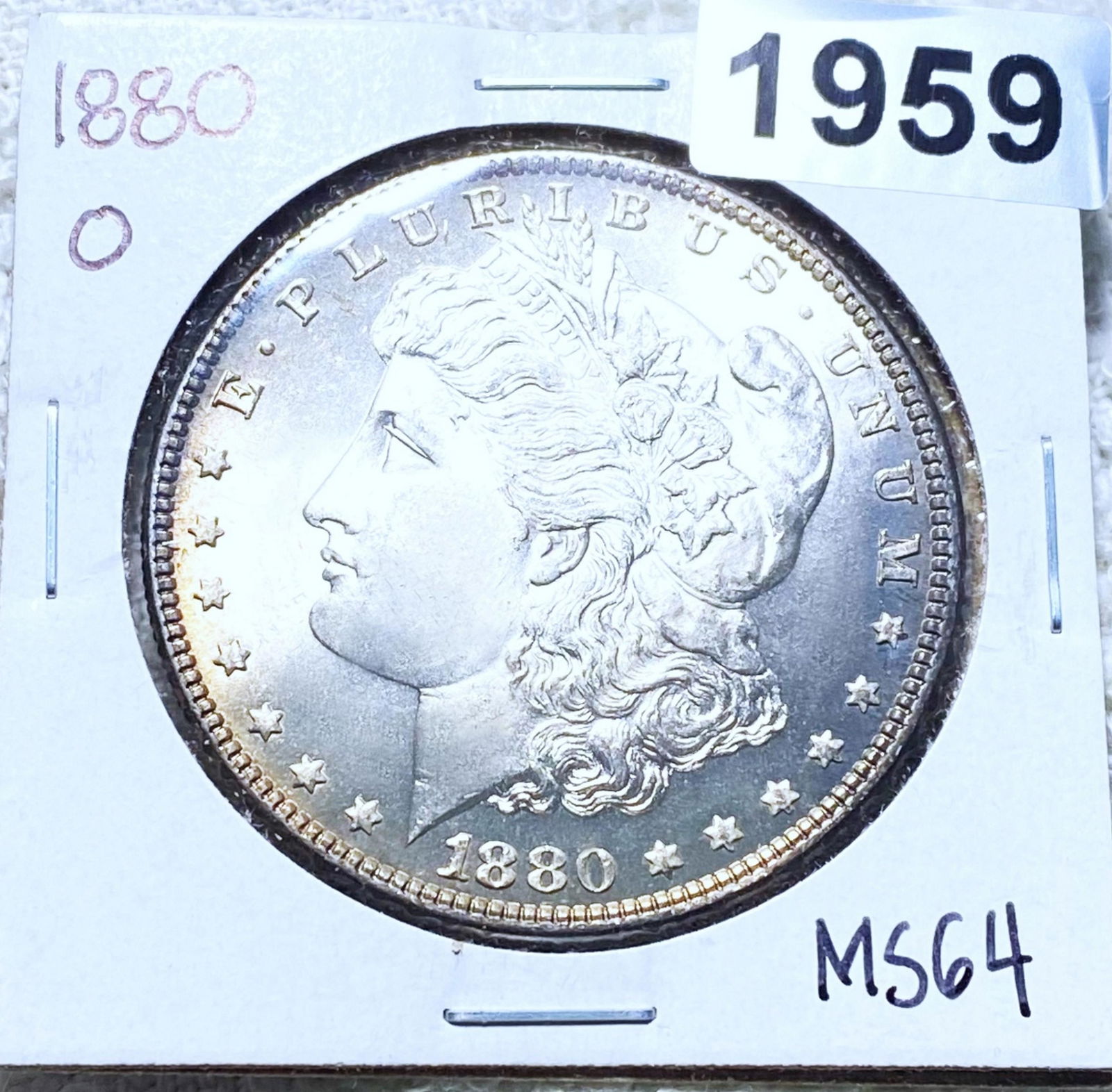 1880-O "MICRO O" Morgan Silver Dollar CHOICE BU (1 of 2)