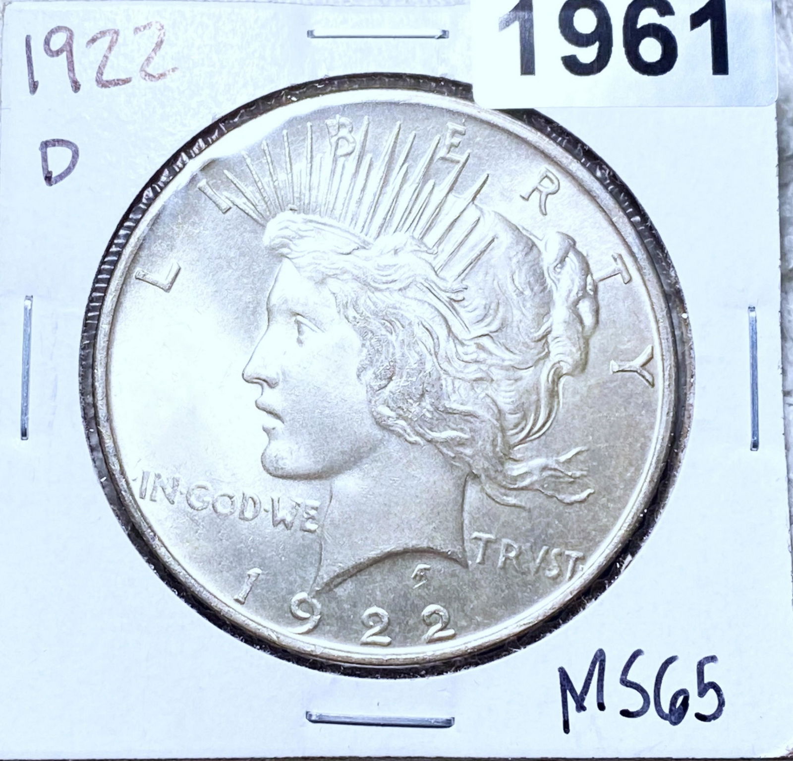 1922-D Silver Peace Dollar GEM BU (1 of 2)