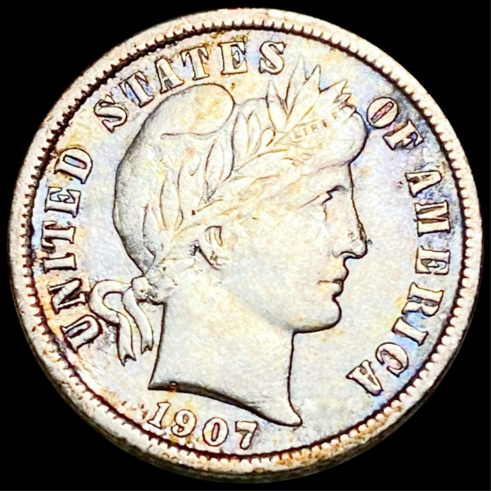 1907-S Barber Silver Dime LIGHTLY CIRCULATED (1 of 2)