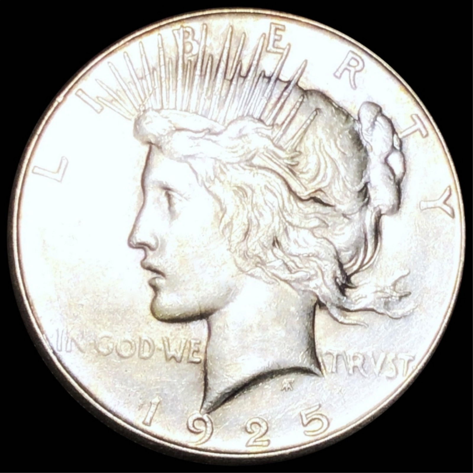1925-S Silver Peace Dollar NEARLY UNCIRCULATED (1 of 2)