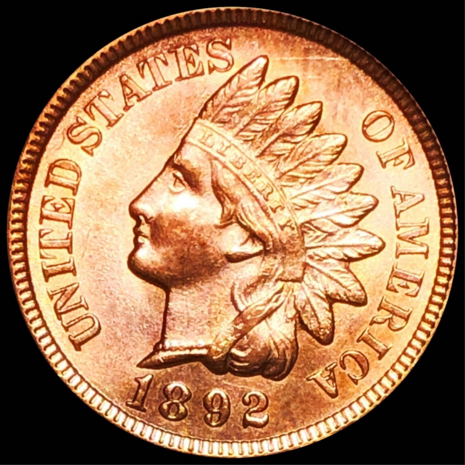 1892 Indian Head Penny UNCIRCULATED (1 of 2)