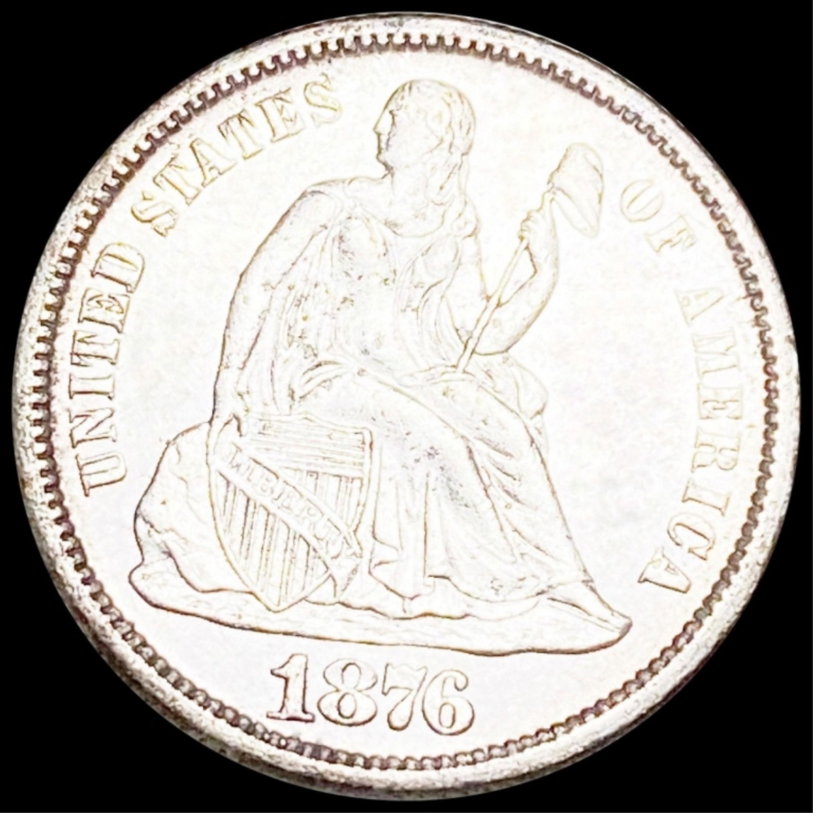 1876-CC Seated Liberty Dime UNCIRCULATED (1 of 2)