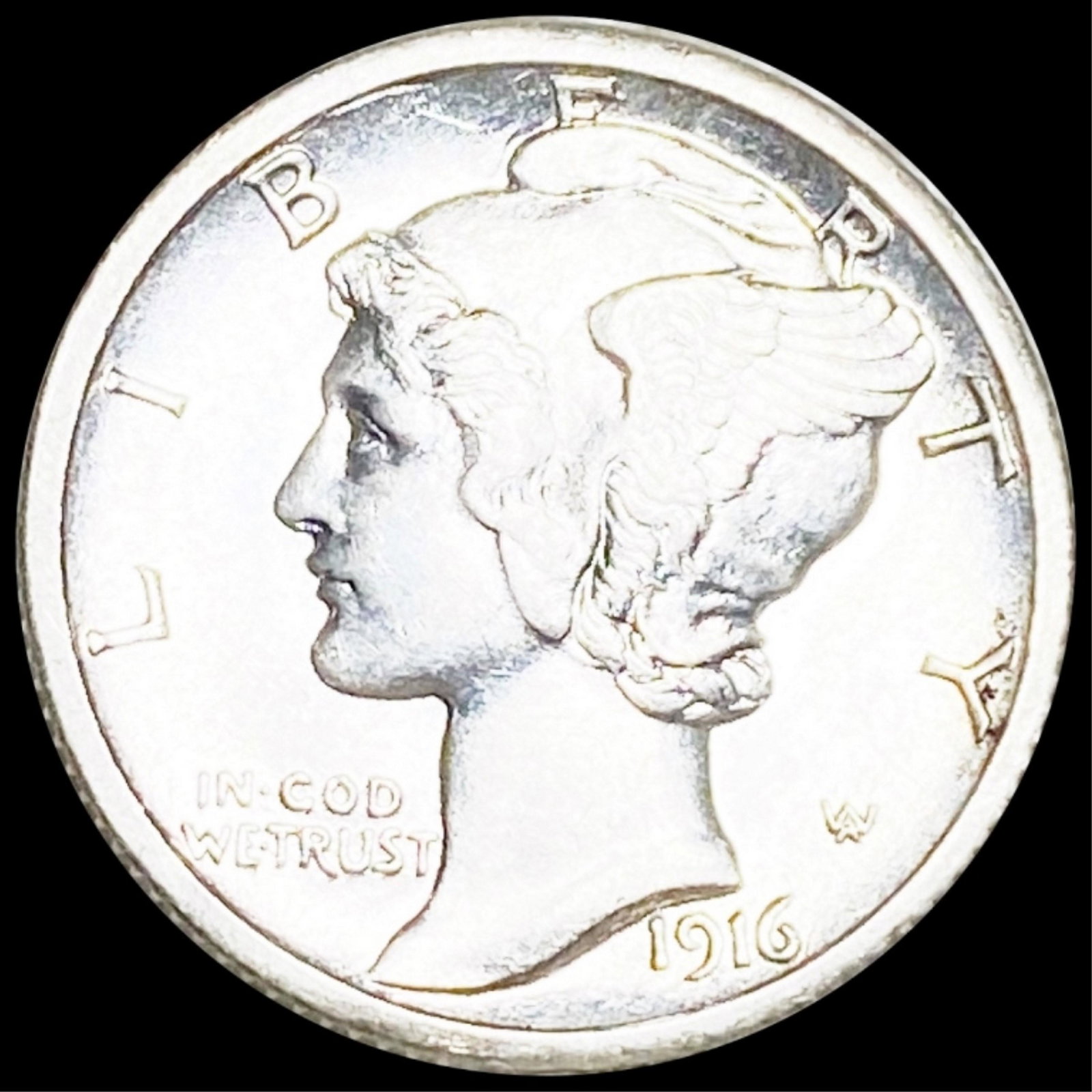 1916-S Mercury Silver Dime UNCIRCULATED (1 of 2)