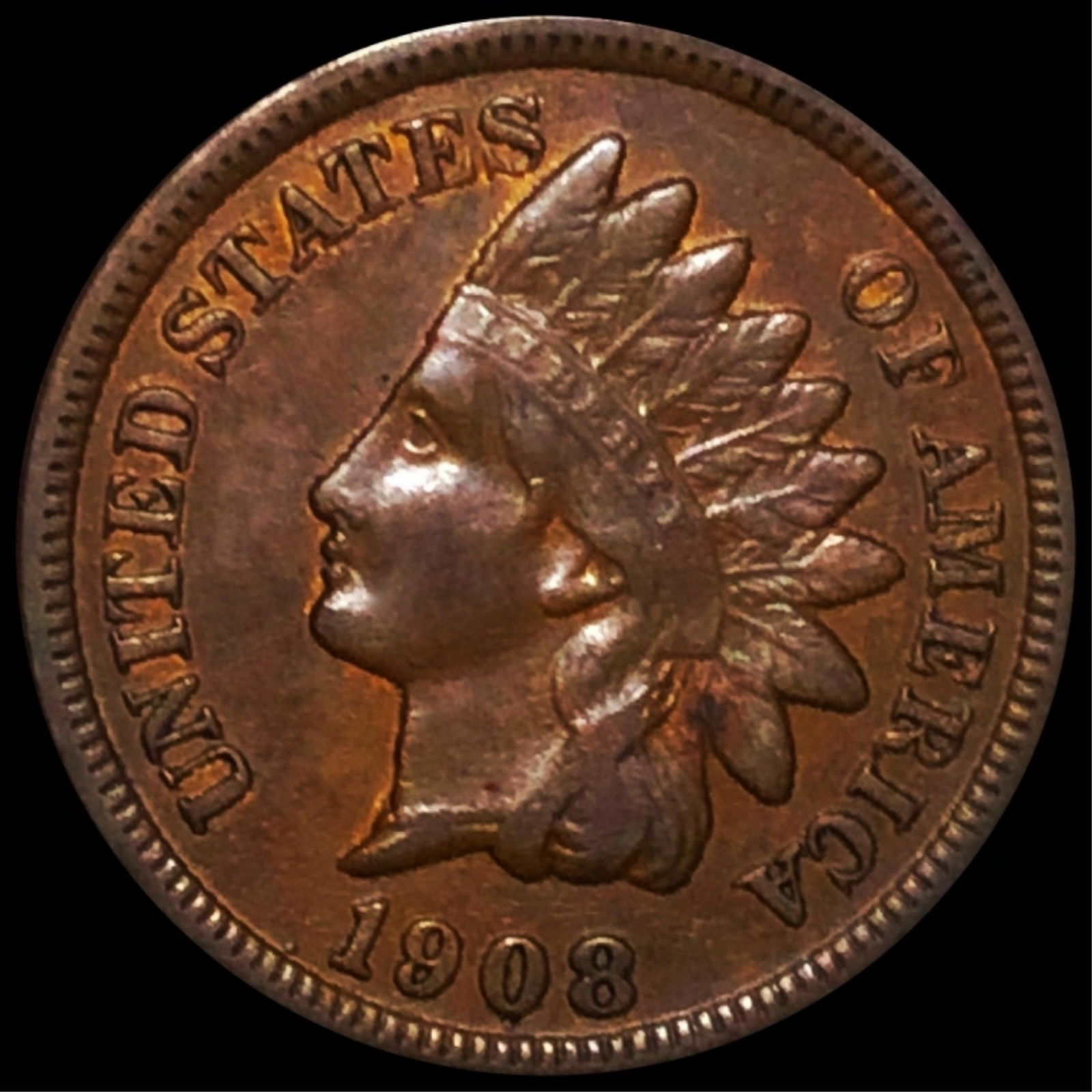 1908-S Indian Head Penny LIGHT CIRC (1 of 2)