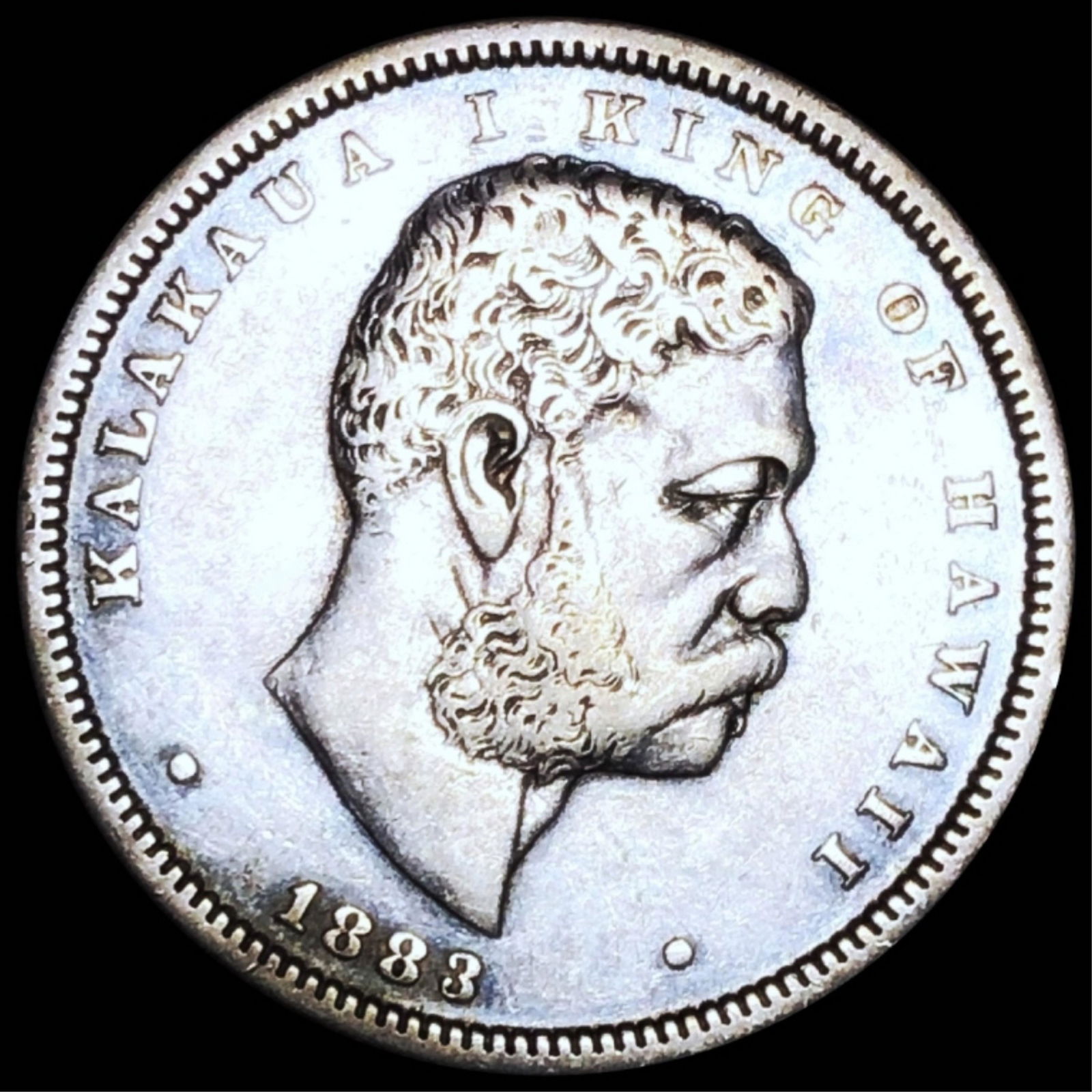 1883 Kingdom Of Hawaii Half Dollar CLOSELY UNC (1 of 2)