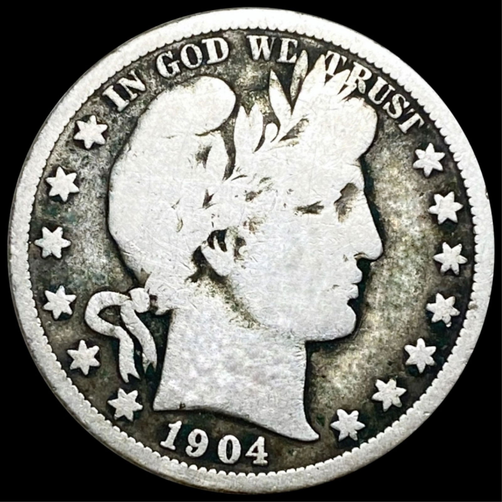 1904-S Barber Half Dollar NICELY CIRCULATED (1 of 2)