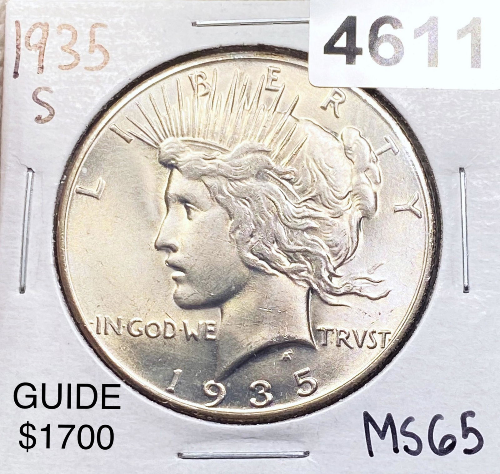1935-S Silver Peace Dollar GEM BU (1 of 2)