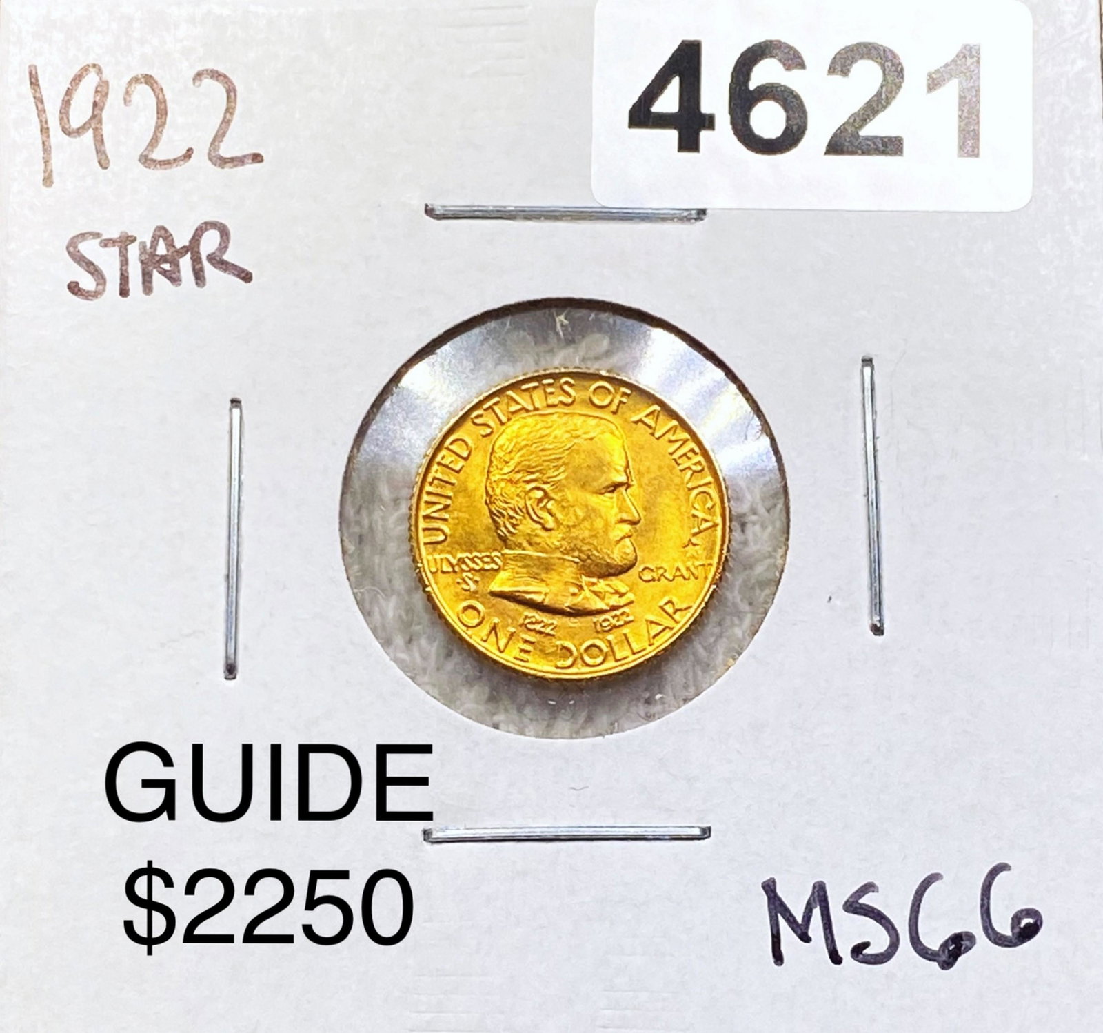 1922 Ulysses S. Grant Gold Dollar SUPERB GEM BU: 1922 Ulysses S. Grant Gold Dollar SUPERB GEM BU