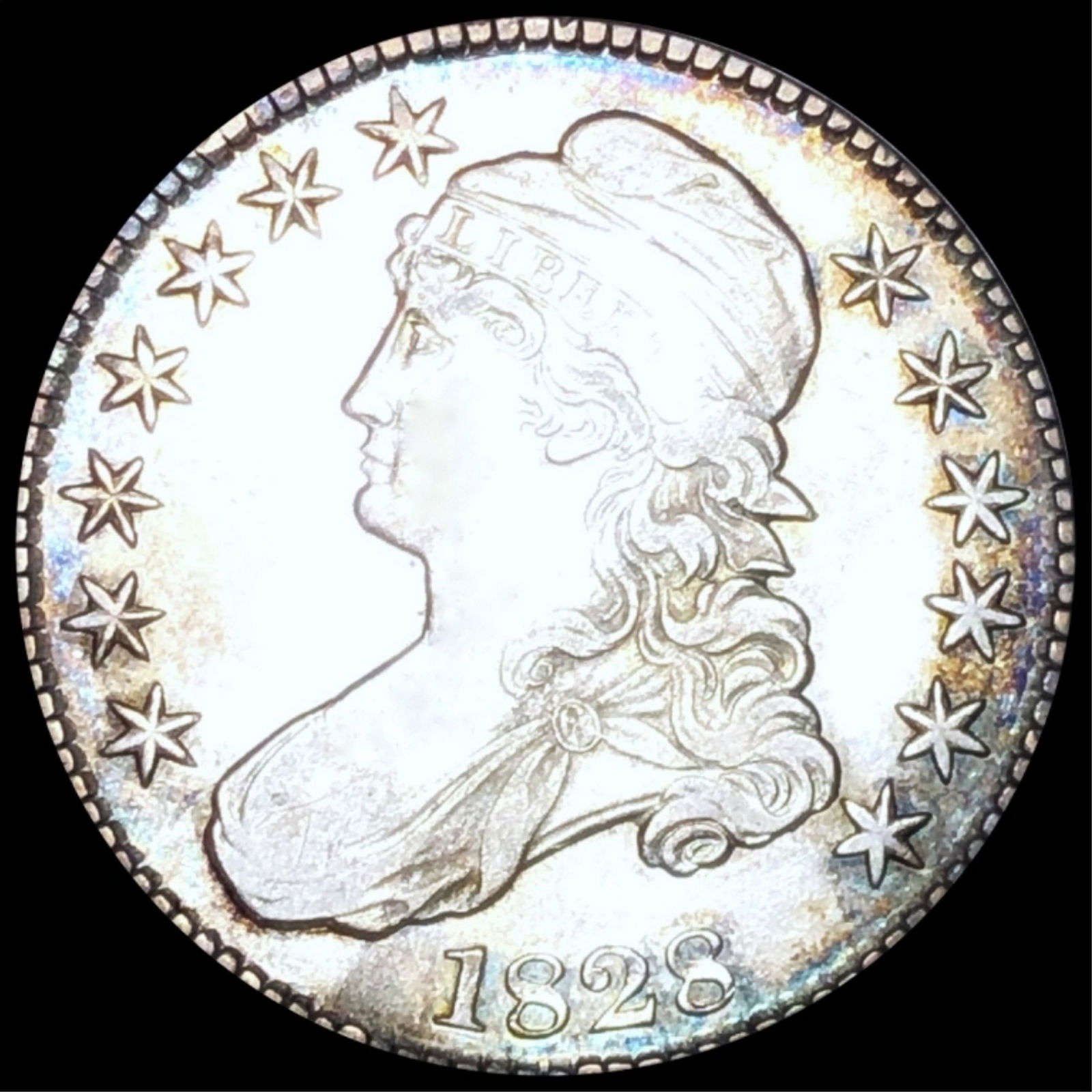 1828 Capped Bust Half Dollar LIGHT CIRC (1 of 2)