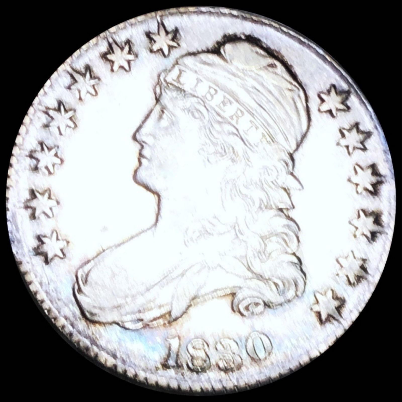 1830 Capped Bust Half Dollar CLOSELY UNC (1 of 2)