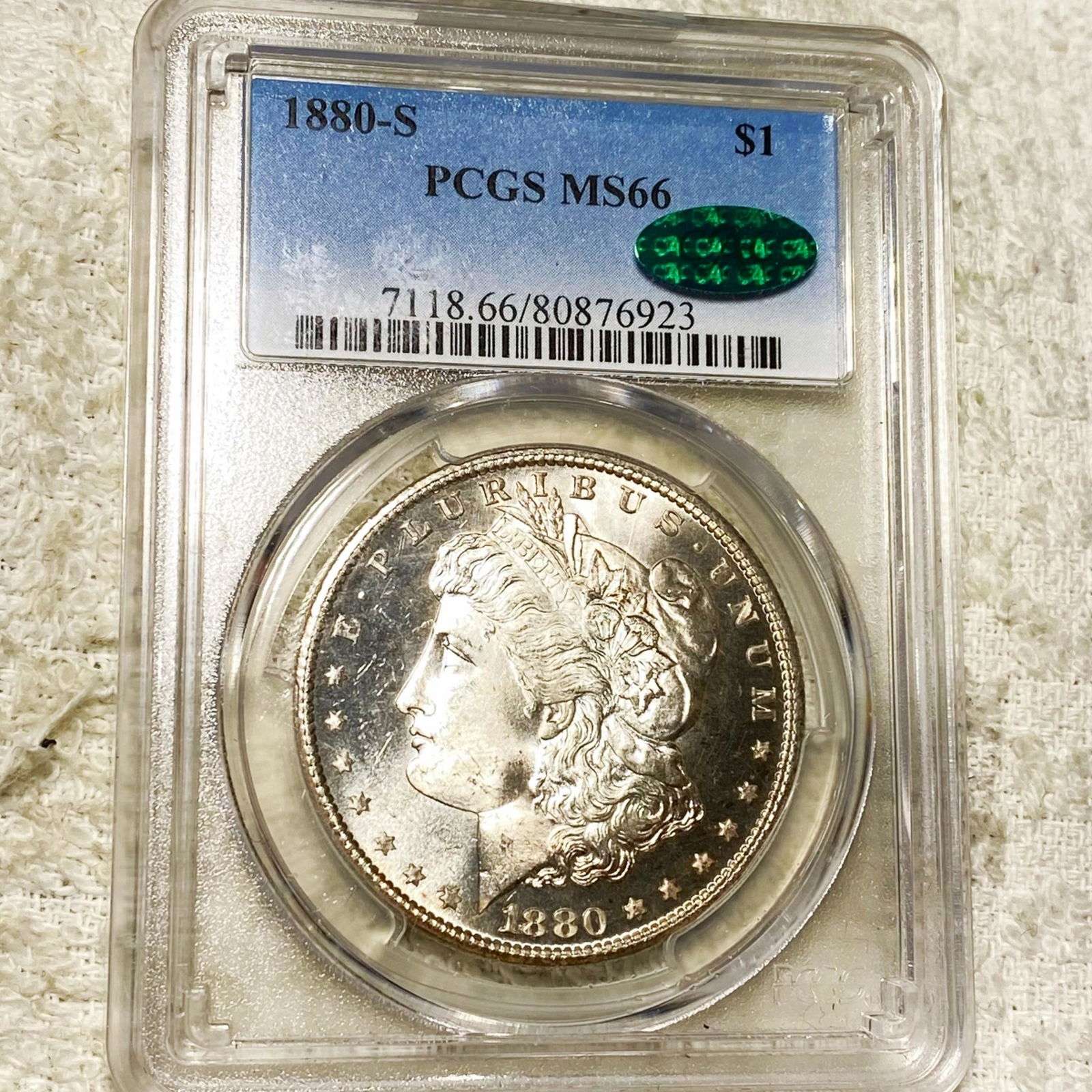 1880-S Morgan Silver Dollar PCGS - MS 66 CAC (1 of 2)