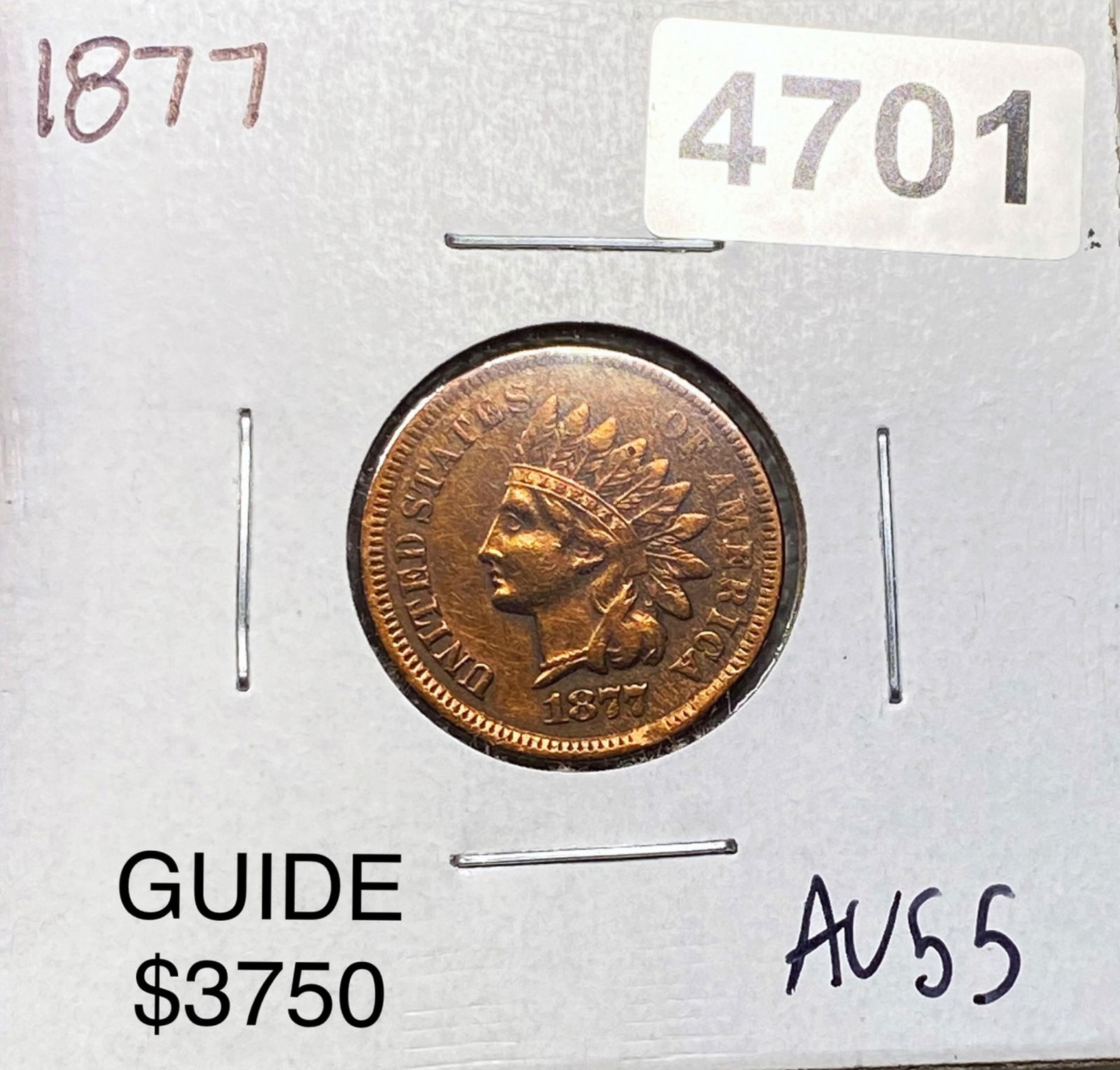 1877 Indian Head Penny CHOICE AU (1 of 2)