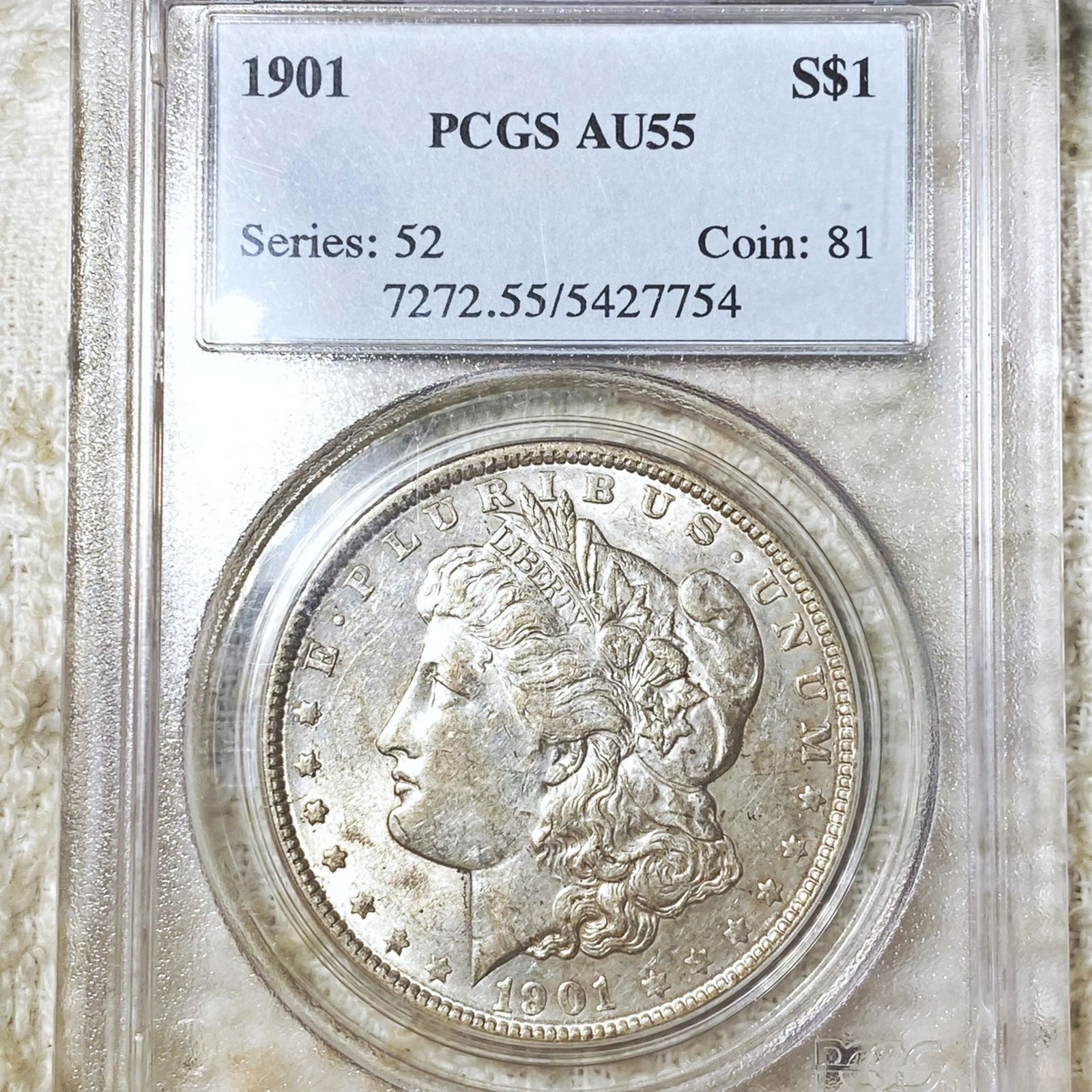 1901 Morgan Silver Dollar PCGS - AU55 (1 of 2)