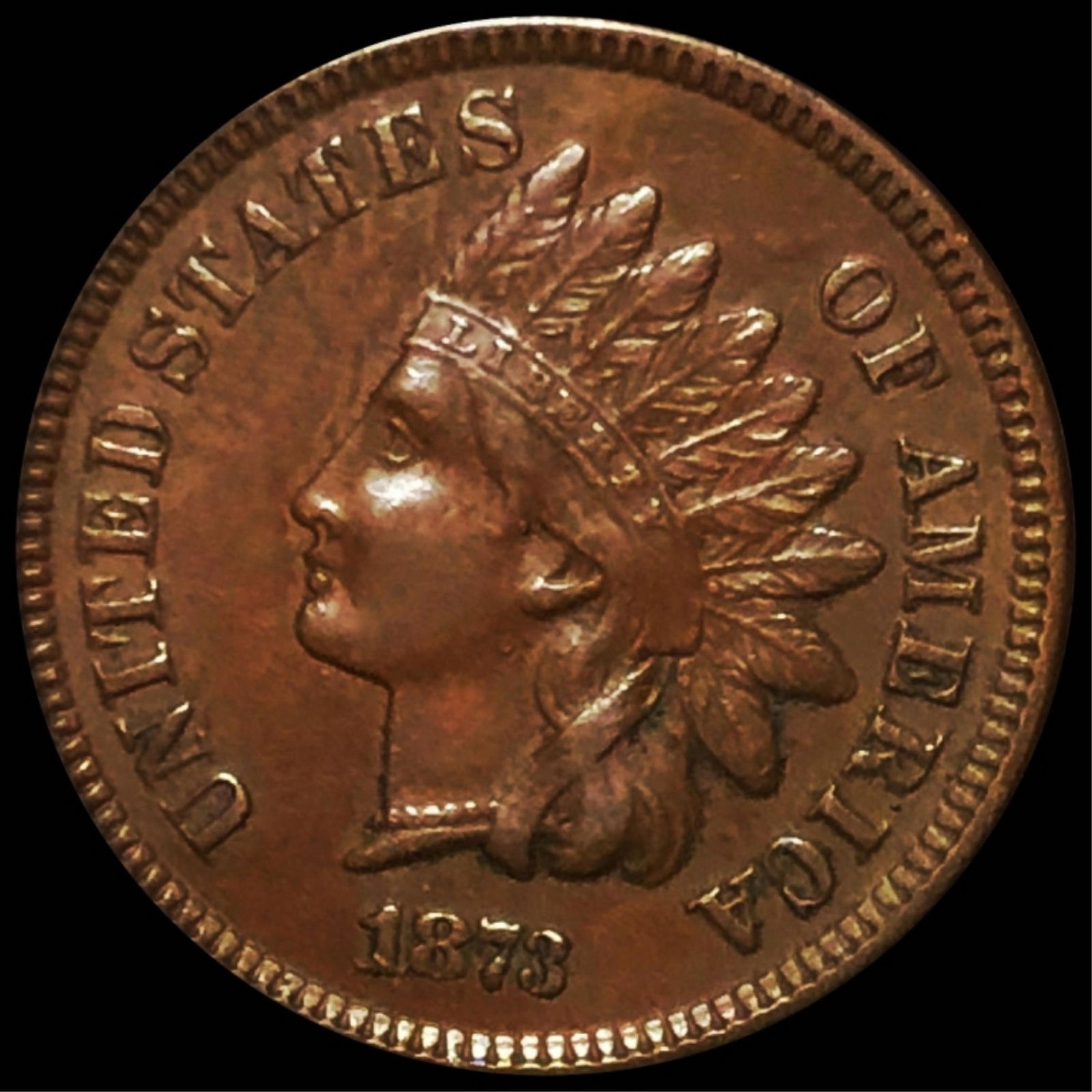 1873 Indian Head Penny UNCIRCULATED (1 of 2)