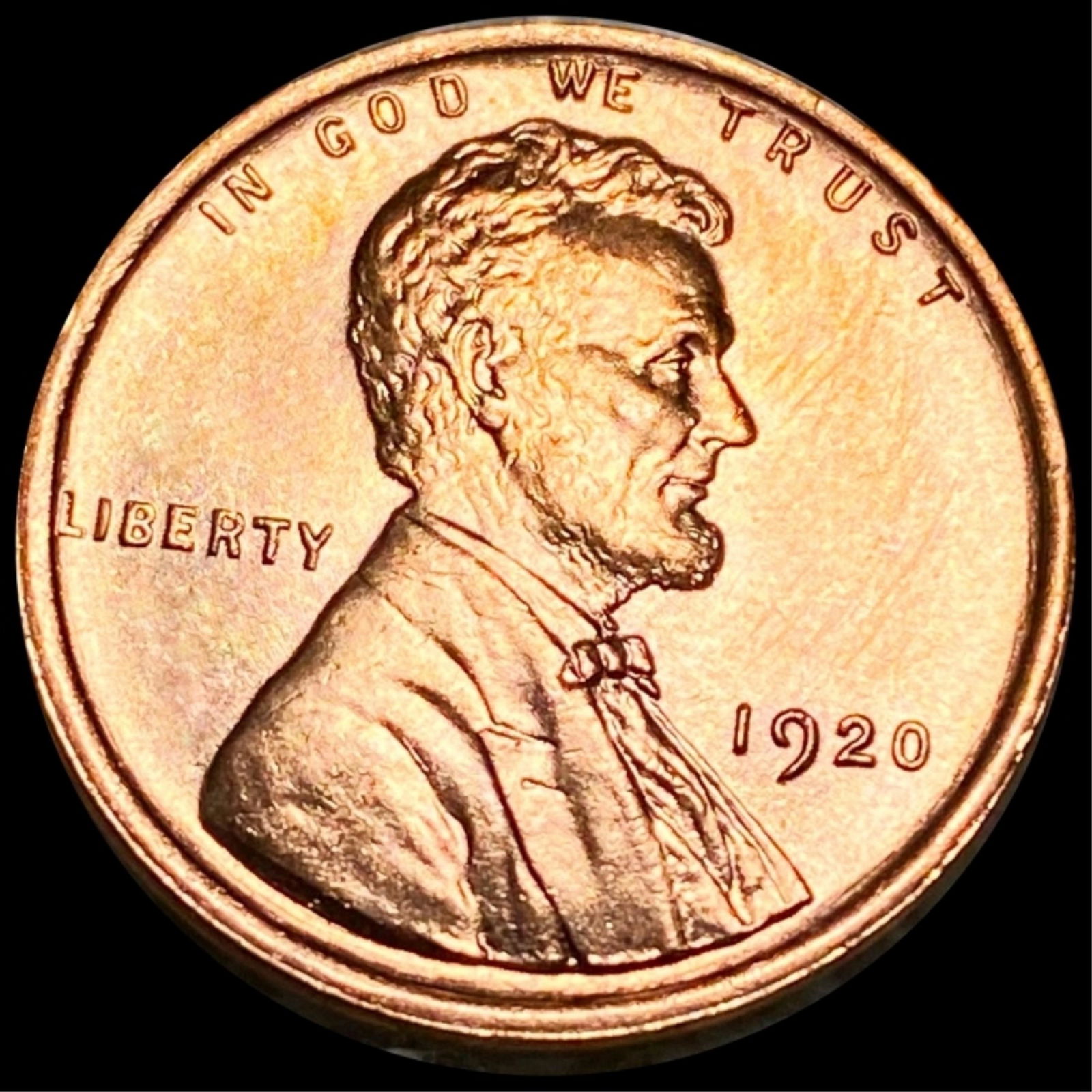 1920 Lincoln Wheat Penny CHOICE BU RED (1 of 2)