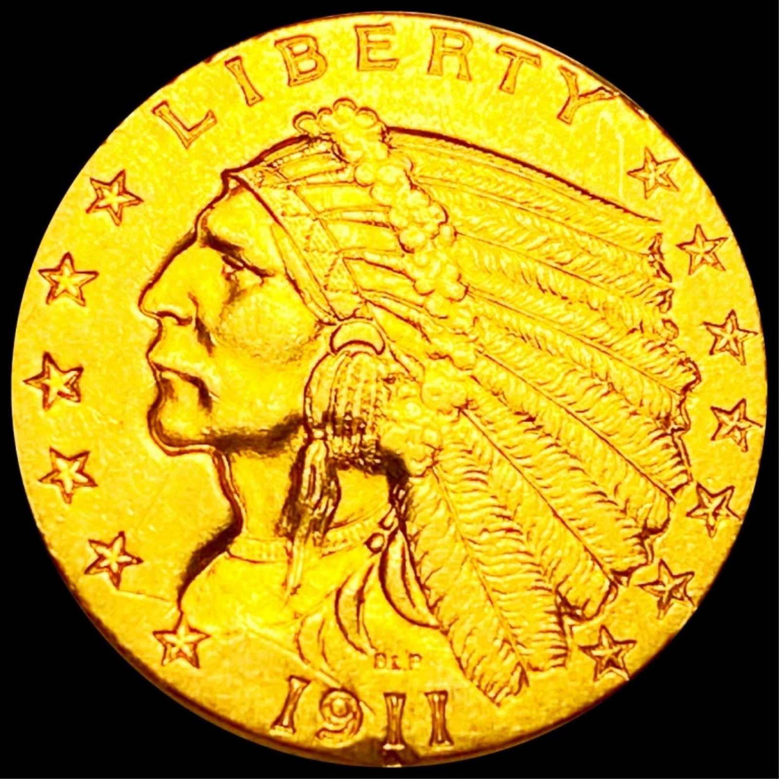 1911 $2.50 Gold Quarter Eagle CLOSELY UNC (1 of 2)