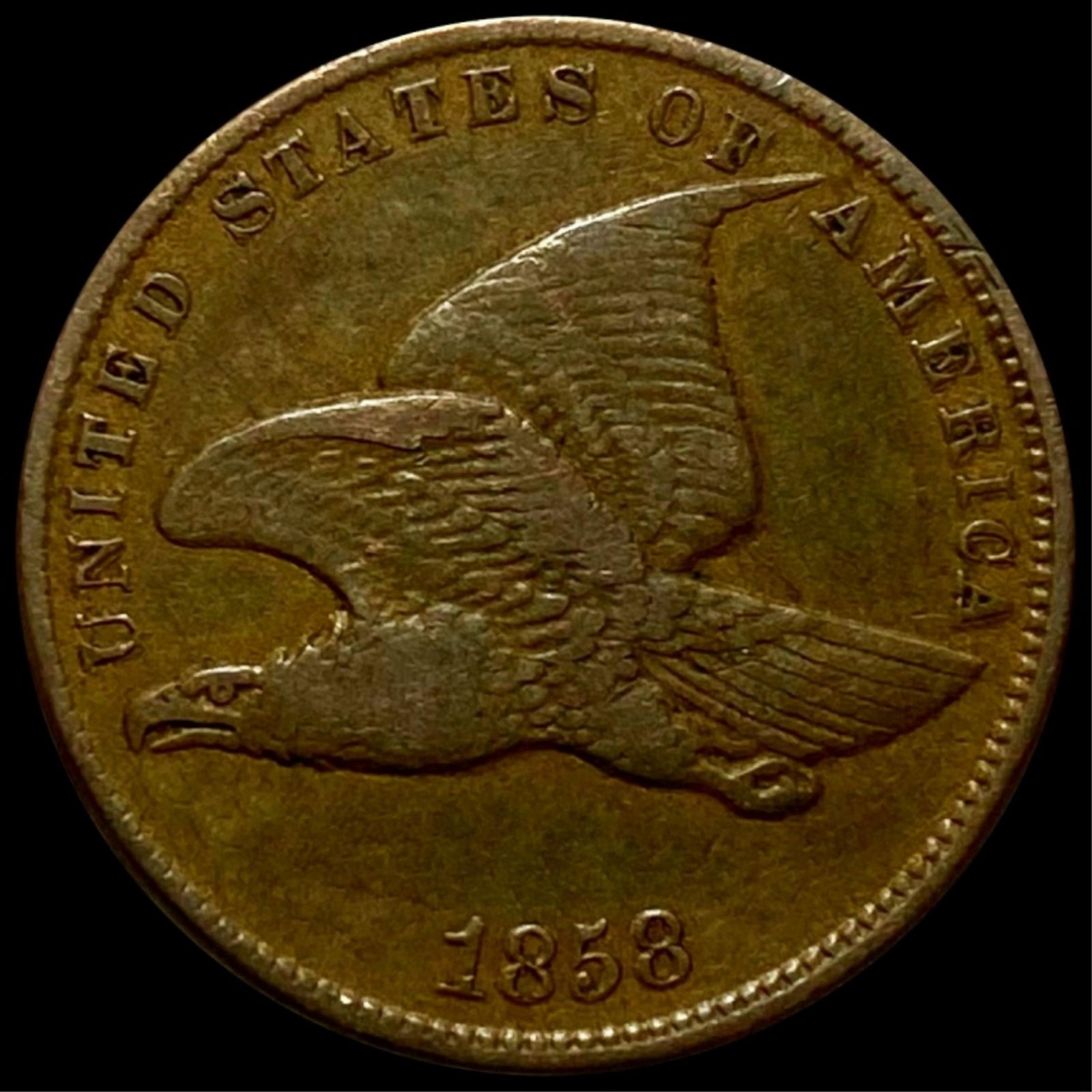 1858 Flying Eagle Cent NICELY CIRCULATED (1 of 2)