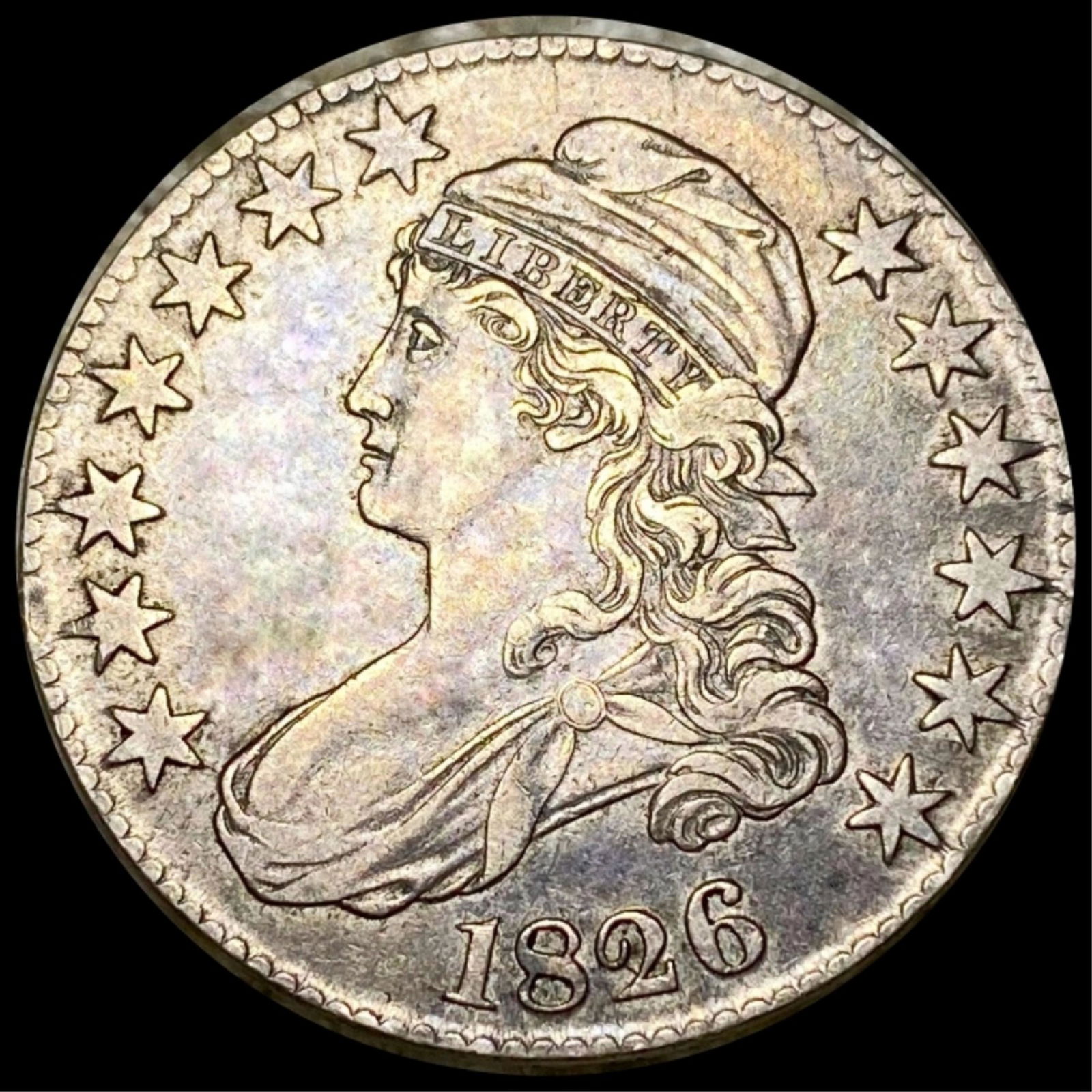 1826 Capped Bust Half Dollar LIGHT CIRC (1 of 2)