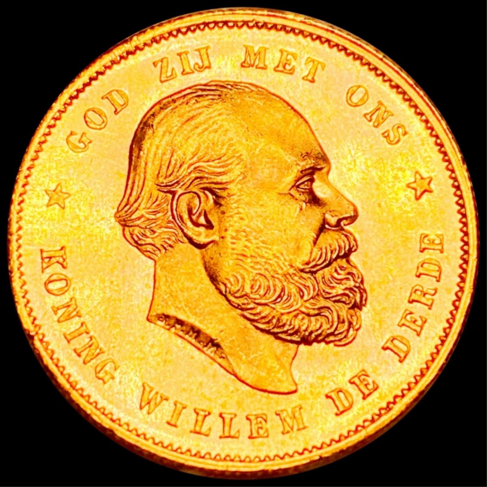 1876 Netherlands Gold 10 Gulden UNCIRCULATED (1 of 2)