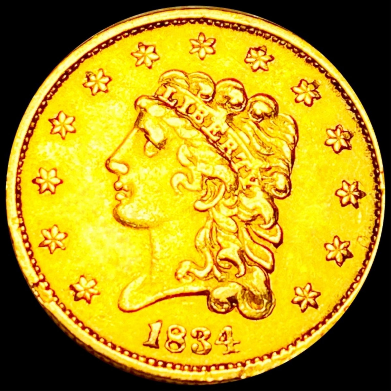 1834 $2.50 Gold Quarter Eagle UNCIRCULATED (1 of 2)