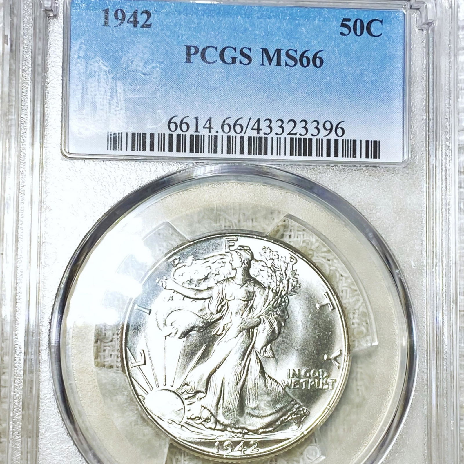 1942 Walking Half Dollar PCGS - MS66 (1 of 2)