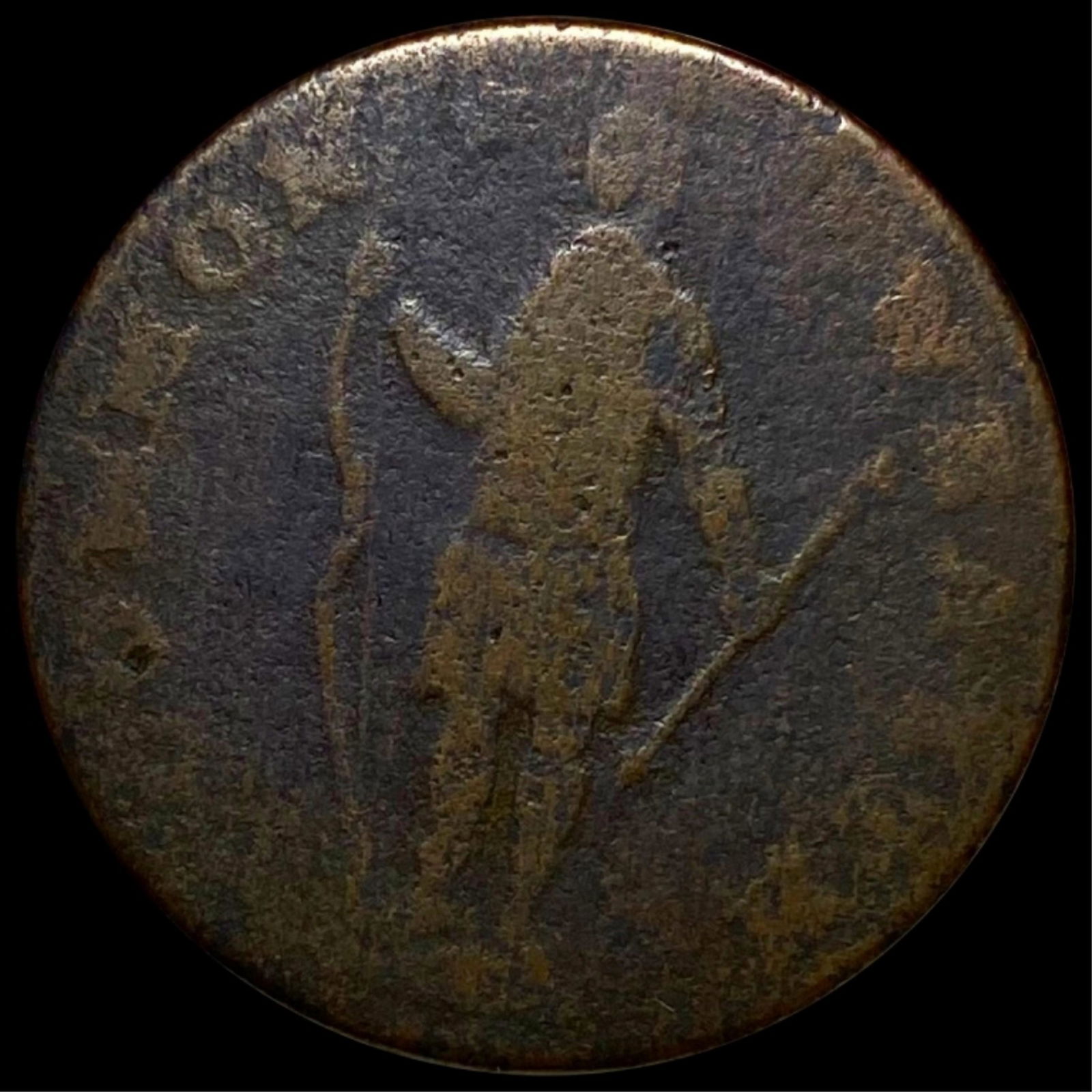 1787 Massachussetts Colonial Large Cent NICE CIRC (1 of 2)