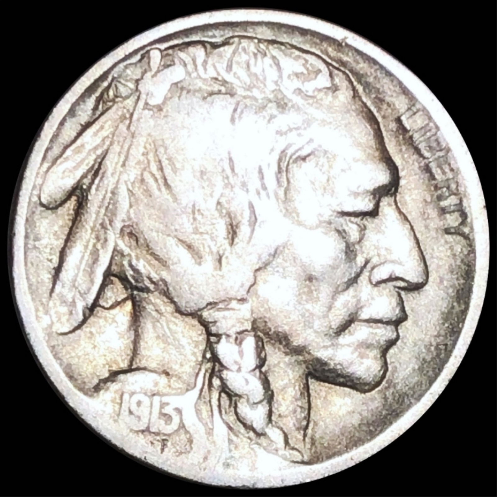 1913-D TY2 Buffalo Head Nickel NICELY CIRC (1 of 2)