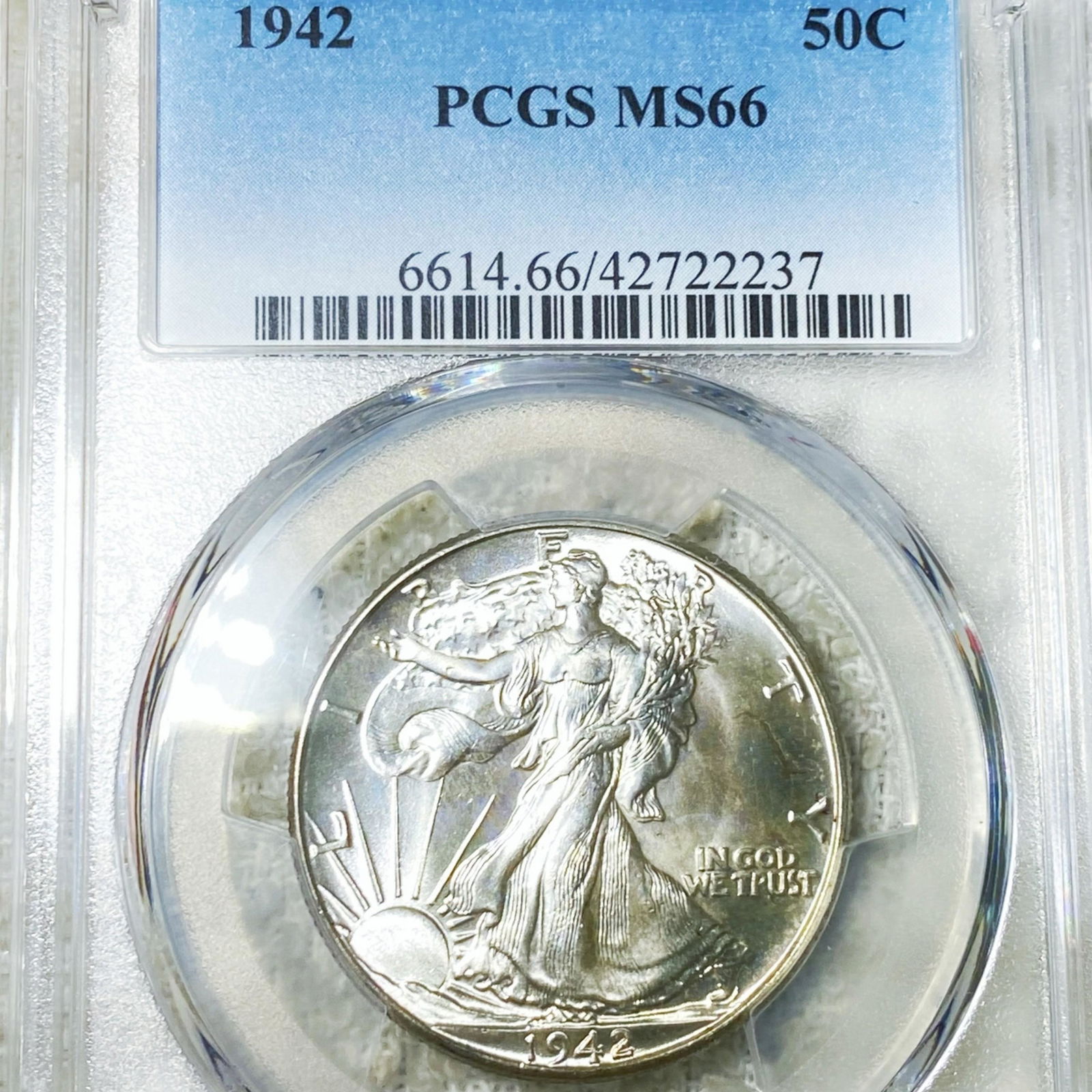 1942 Walking Half Dollar PCGS - MS66 (1 of 2)