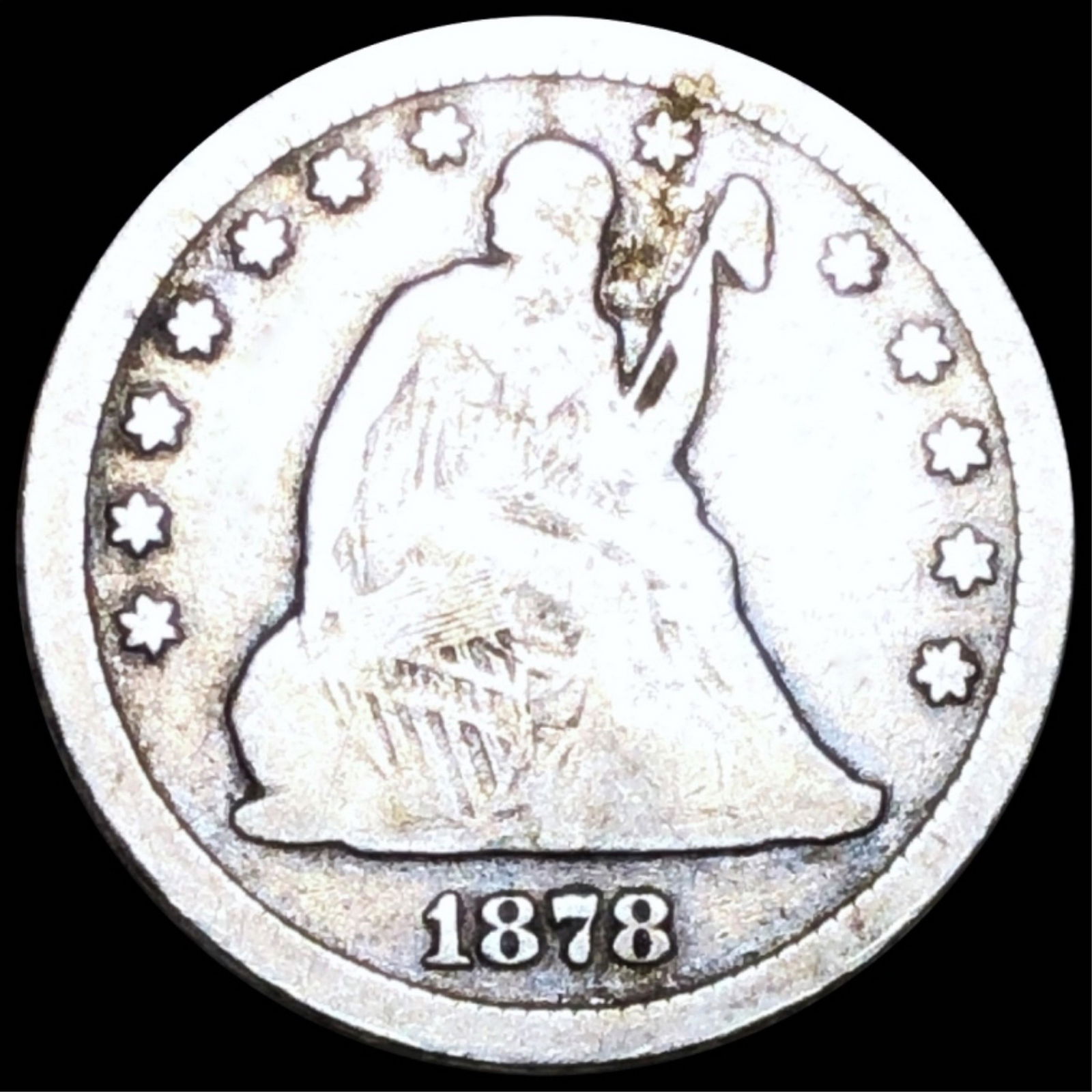 1878-CC Seated Liberty Qaurter NICELY CIRCULATED (1 of 2)