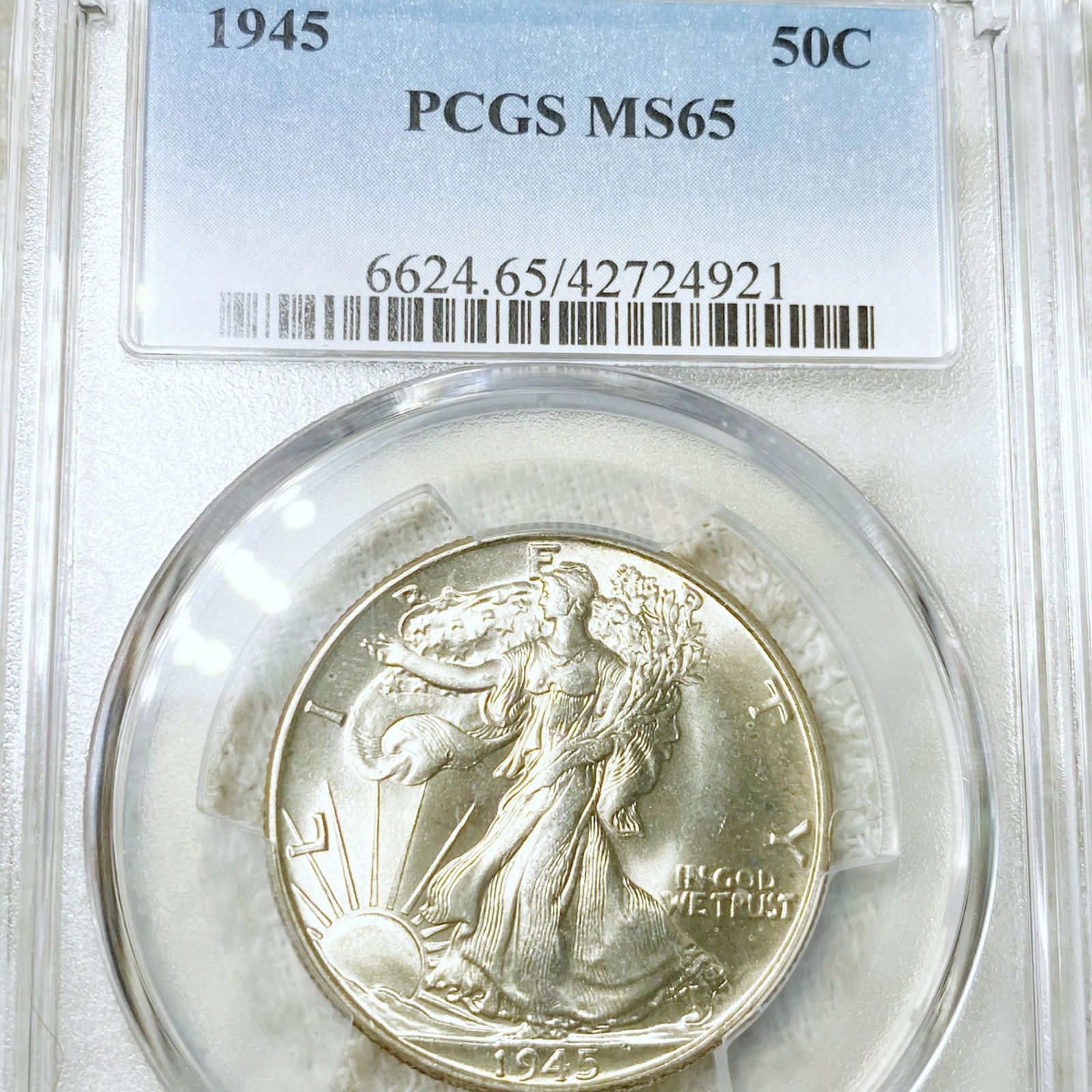 1945 Walking Half Dollar PCGS - MS65 (1 of 2)