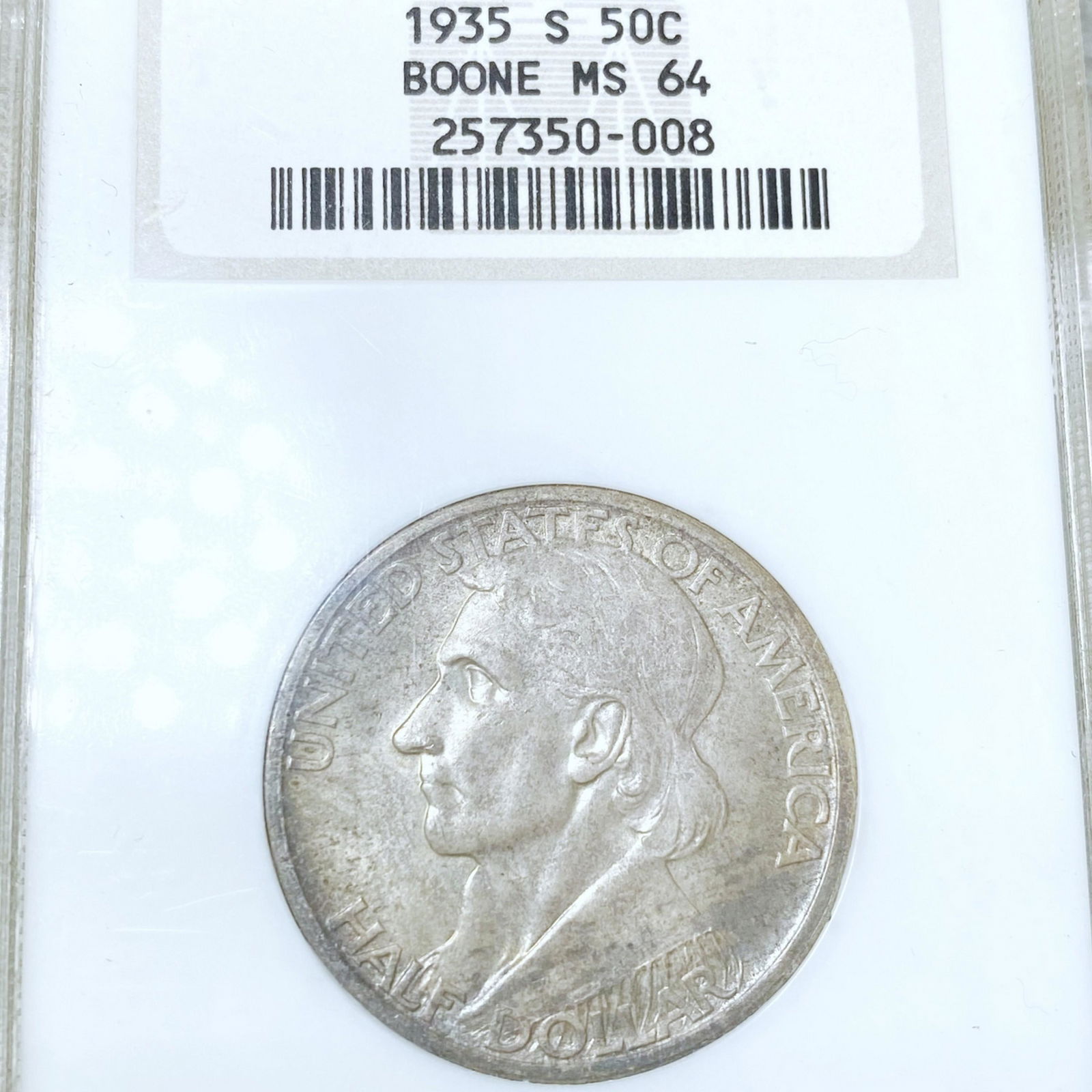 1935-S Boone Half Dollar NGC - MS64 (1 of 2)