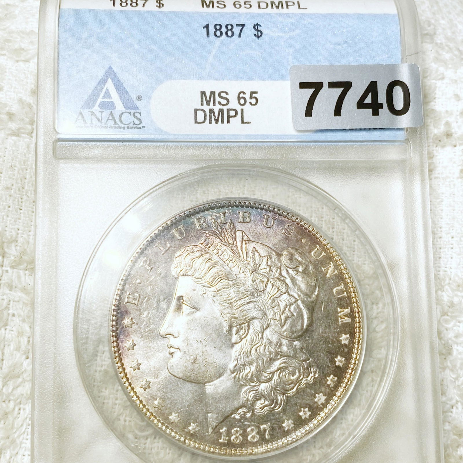 1887 Morgan Silver Dollar ANACS - MS 65 DMPL (1 of 2)