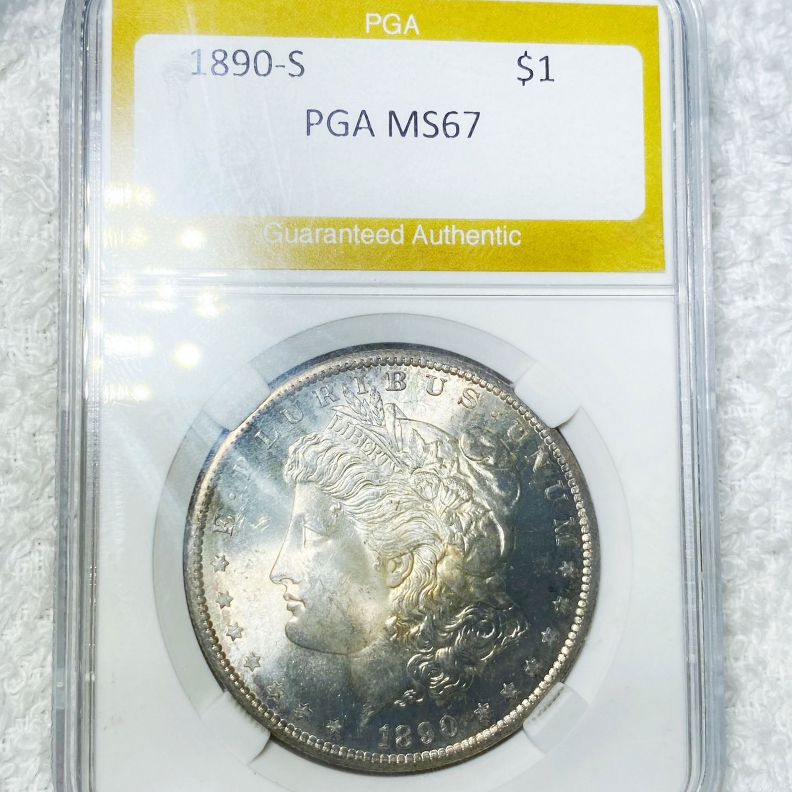 1890-S Morgan Silver Dollar PGA - MS67 (1 of 2)