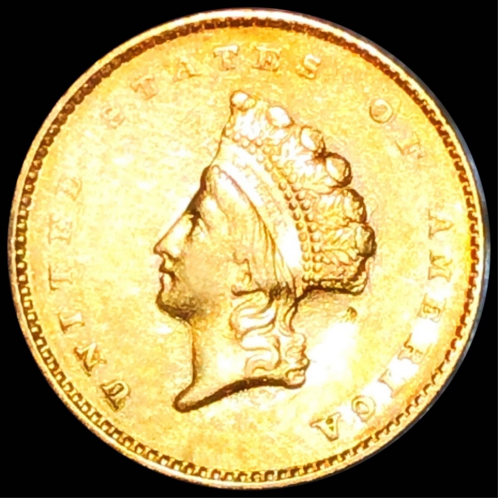 1855 TY1 Rare Gold Dollar UNCIRCULATED (1 of 2)