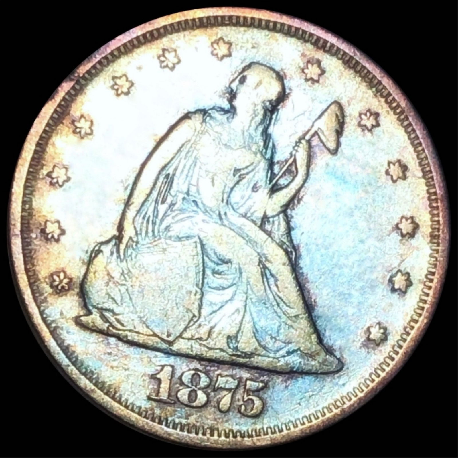 1875 Seated Twenty Cent Piece NICELY CIRCULATED (1 of 2)