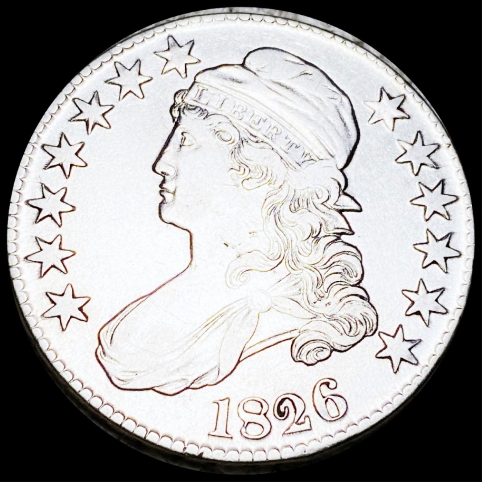 1826 Capped Bust Half Dollar NEARLY UNCIRCULATED (1 of 2)
