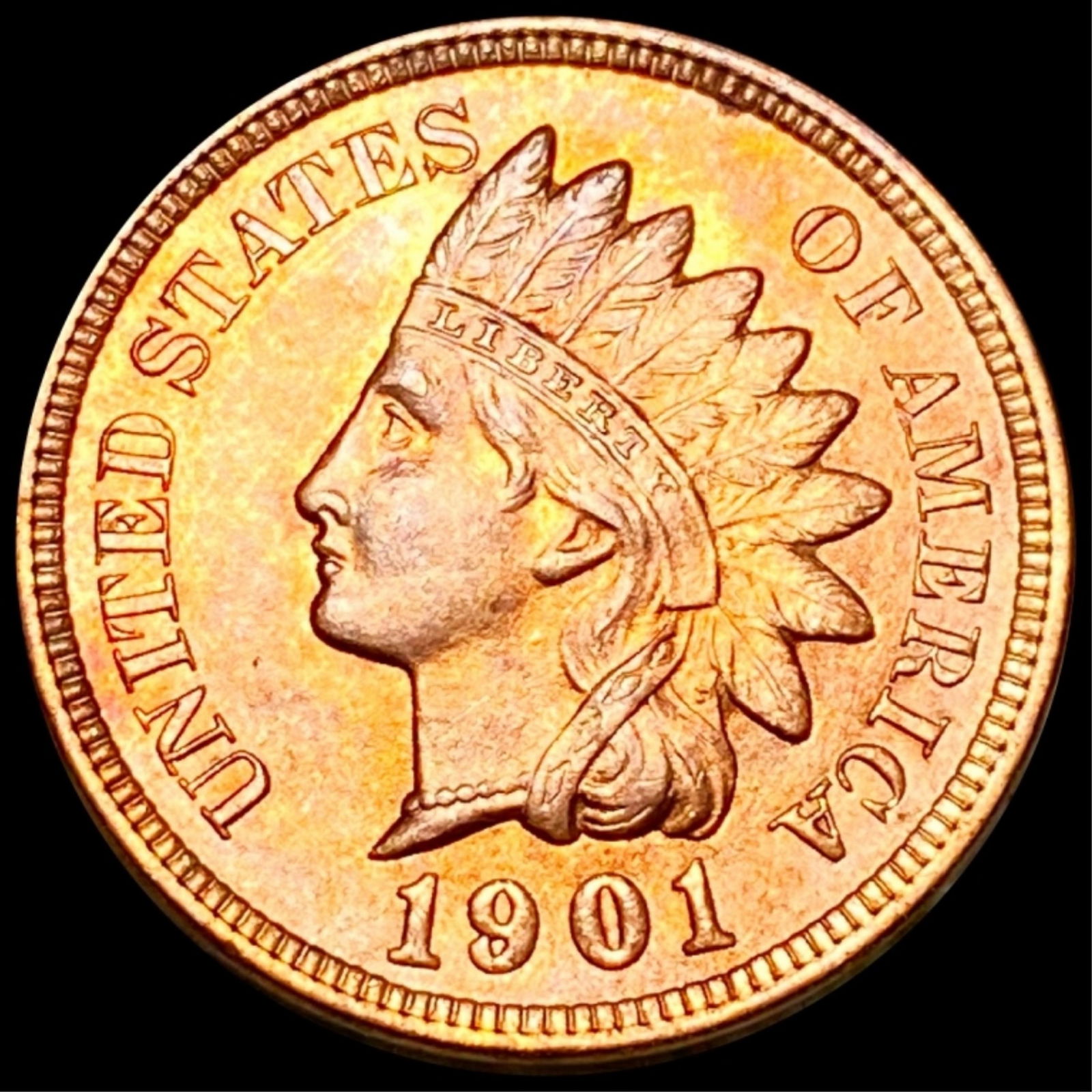 1901 Indian Head Penny UNCIRCULATED (1 of 2)
