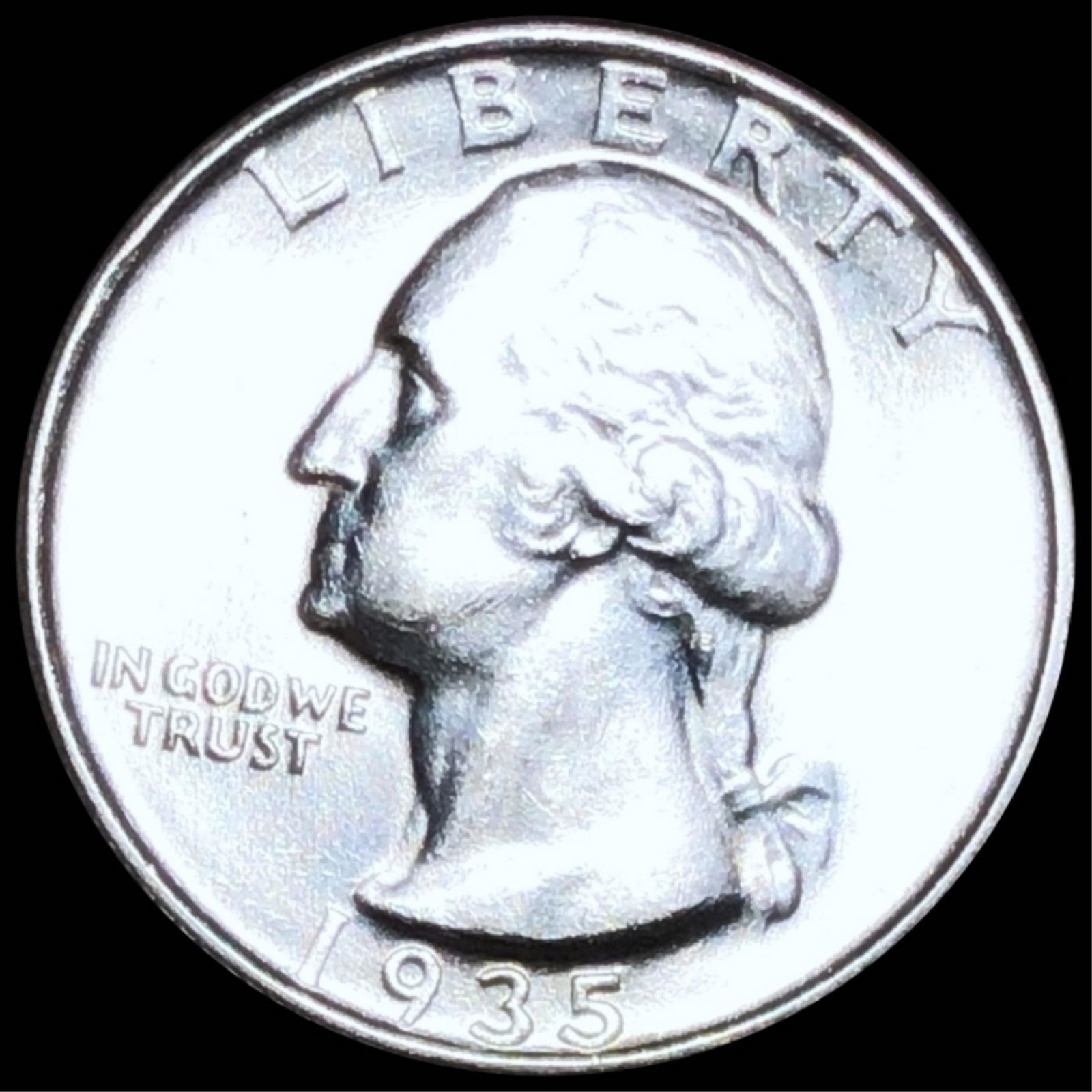 1935-S Washington Silver Quarter UNCIRCULATED (1 of 2)