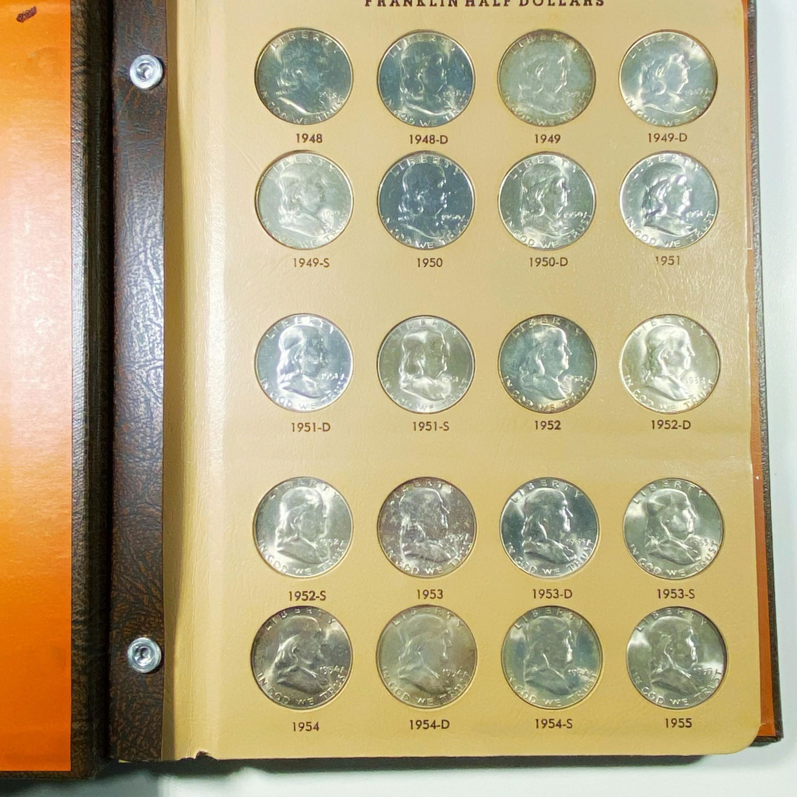 1948-1963 Franklin Half Dollar Set GEM BU 35 COINS (1 of 5)