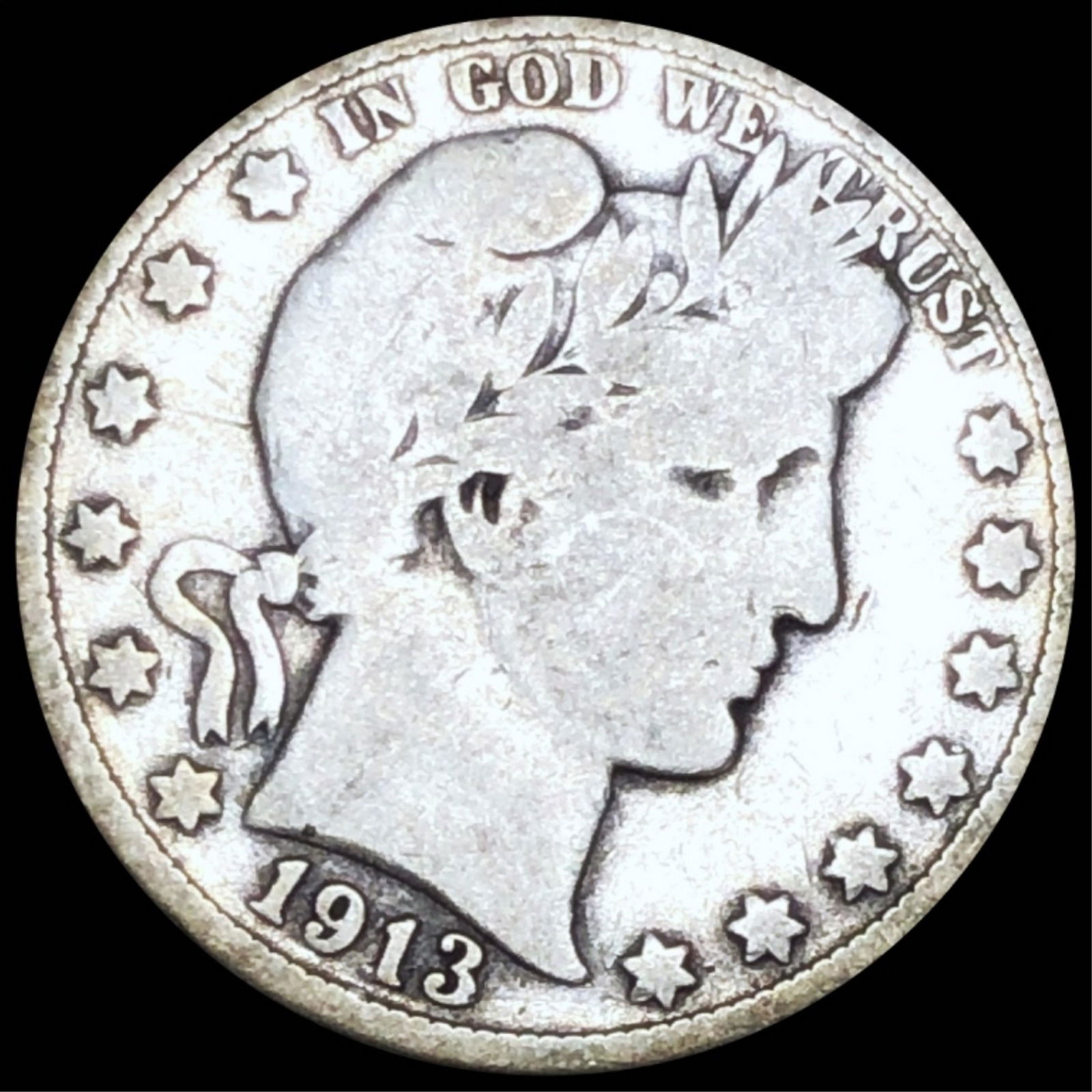 1913 Barber Half Dollar NICELY CIRCULATED (1 of 2)