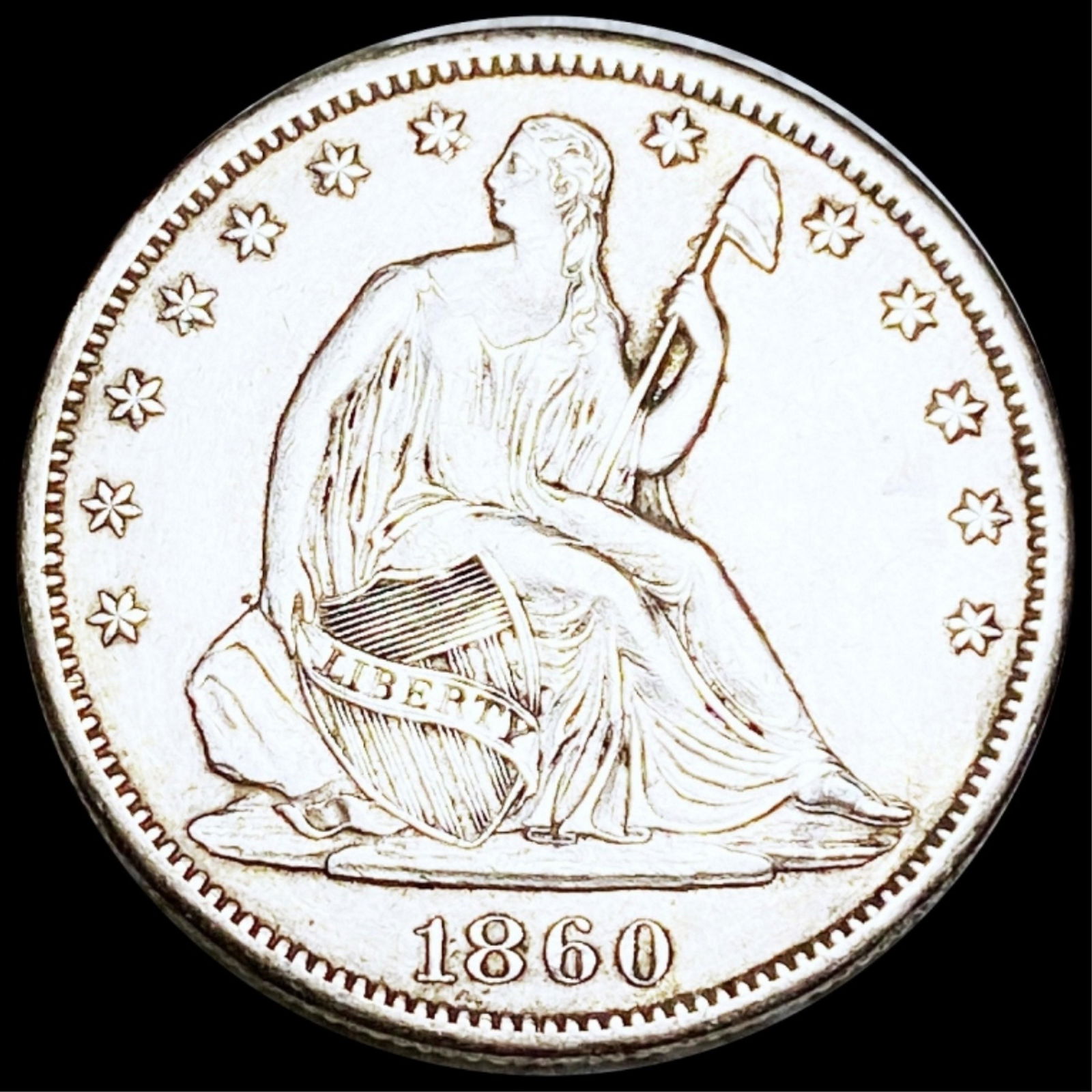1860-S Seated Half Dollar UNCIRCULATED (1 of 2)