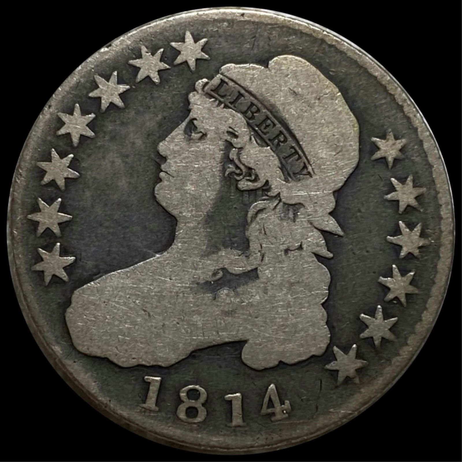 1814 Capped Bust Half Dollar NICELY CIRCULATED (1 of 2)