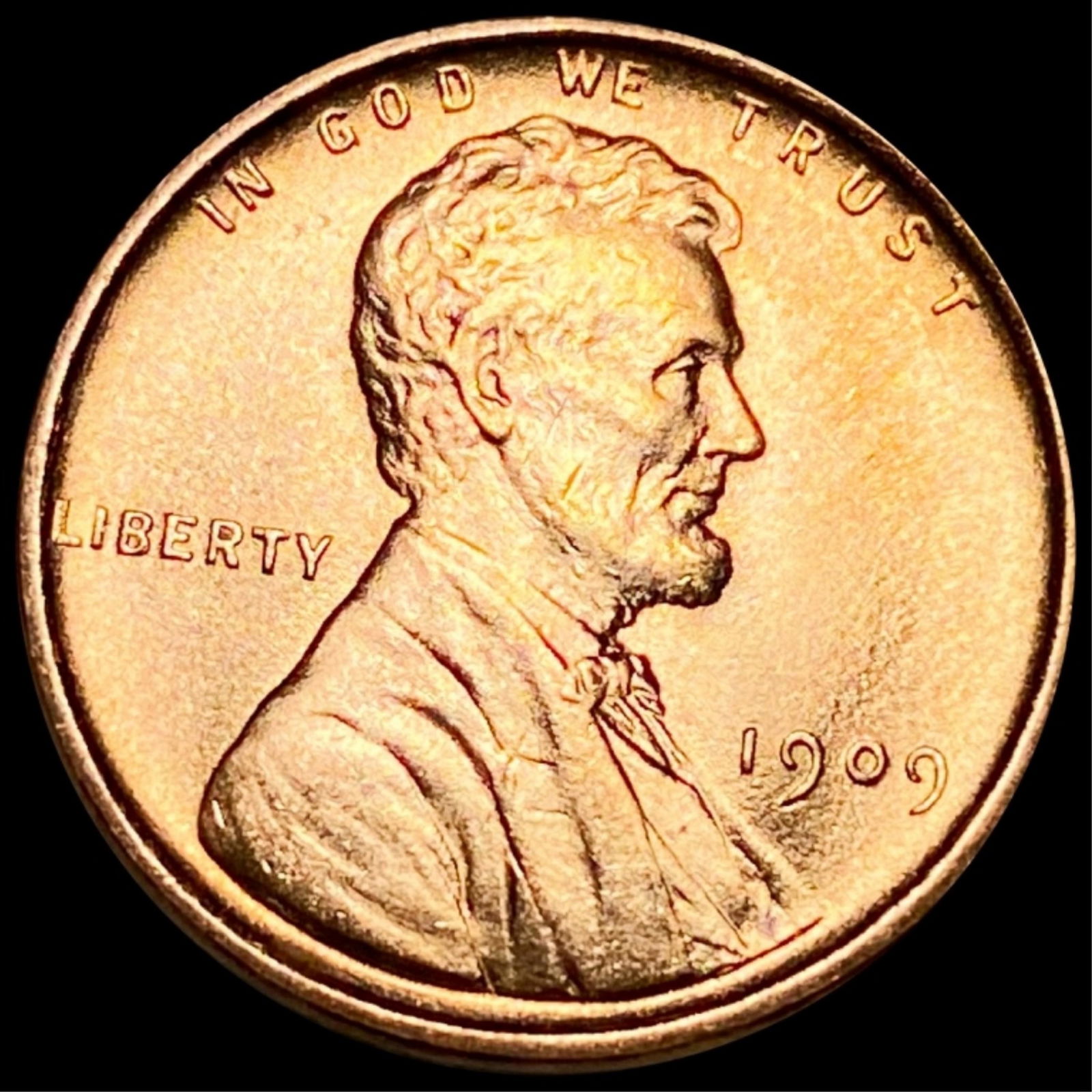 1909 V.D.B. Lincoln Wheat Penny UNC RED (1 of 2)