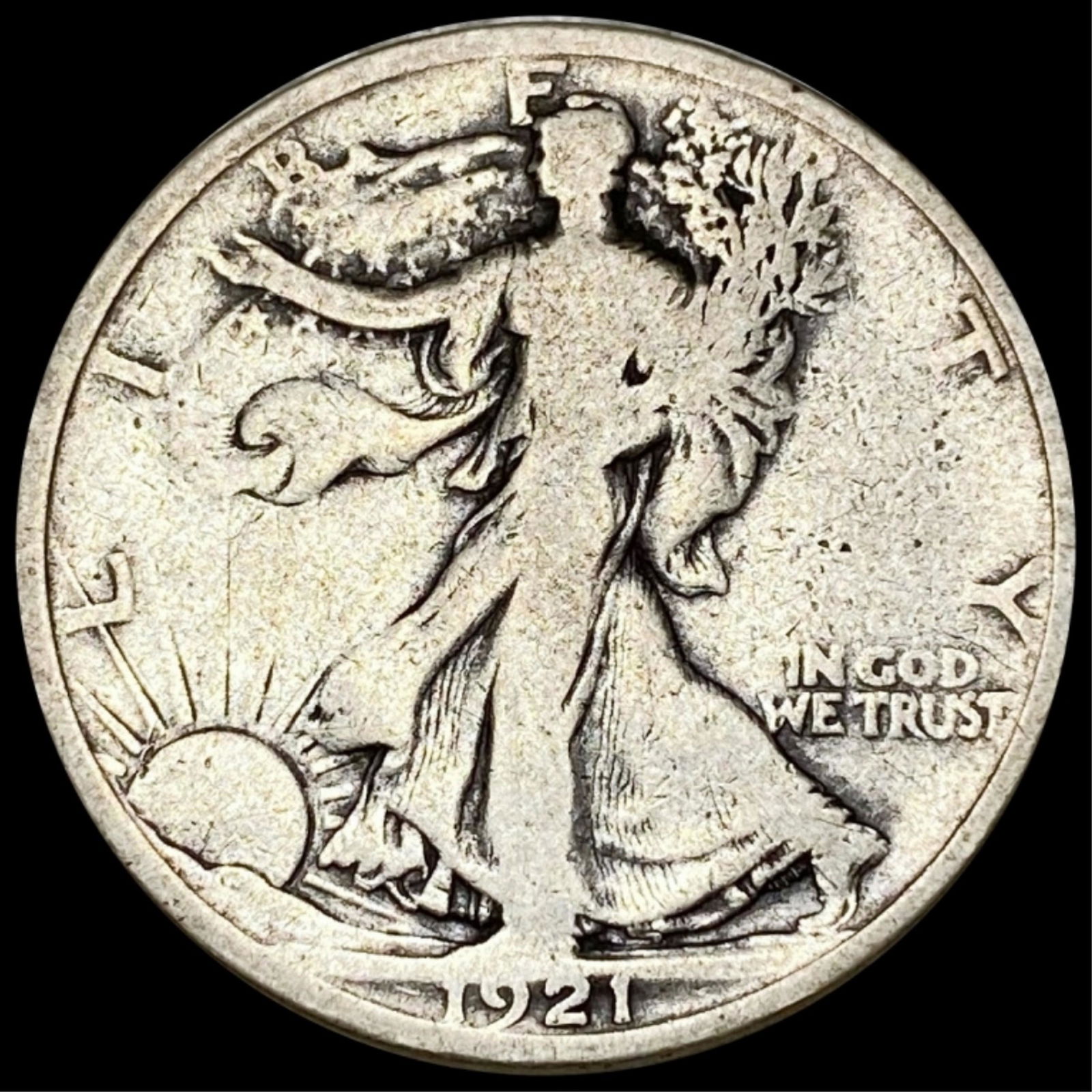 1921 Walking Half Dollar NICELY CIRCULATED (1 of 2)