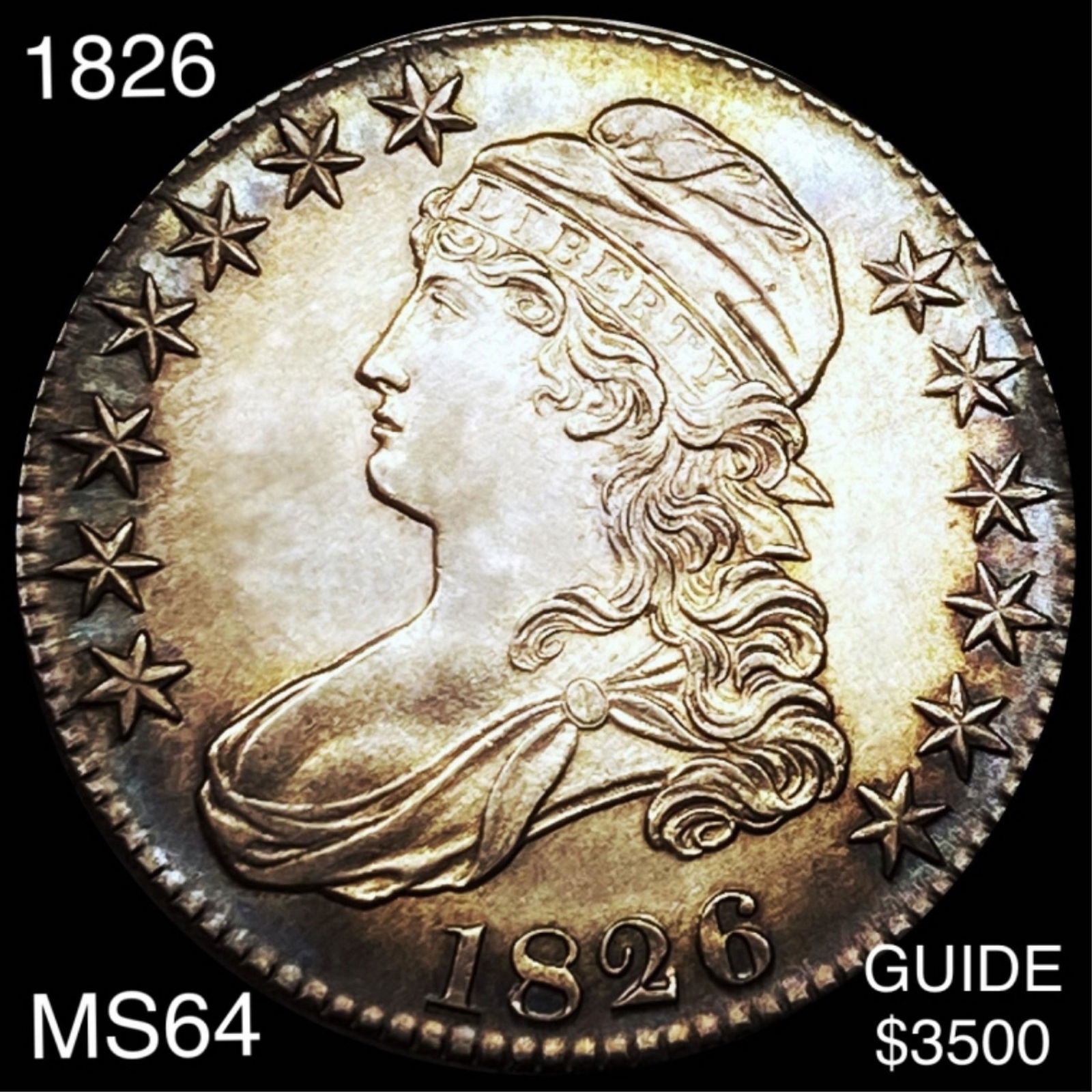 1826 Capped Bust Half Dollar CHOICE BU (1 of 2)