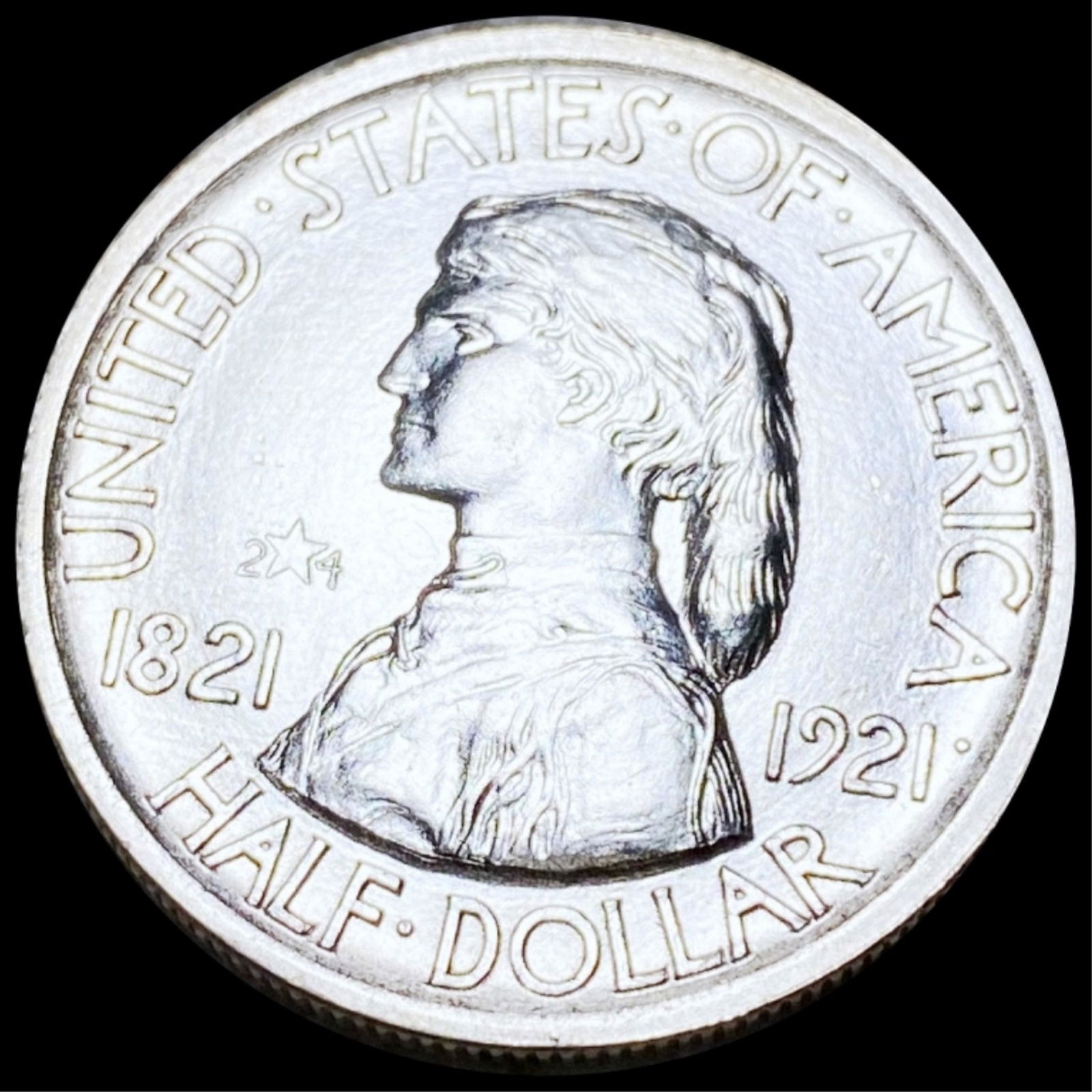 1921 Missouri "2X4" Half Dollar UNCIRCULATED (1 of 2)